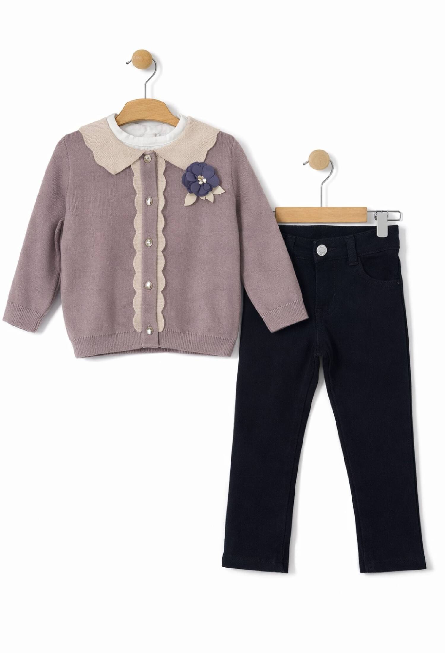 Girls' Two-Piece Set - 1049 - Brand: Has Bereket - Kids & Bby Clothes From Peralane Kids Turkey