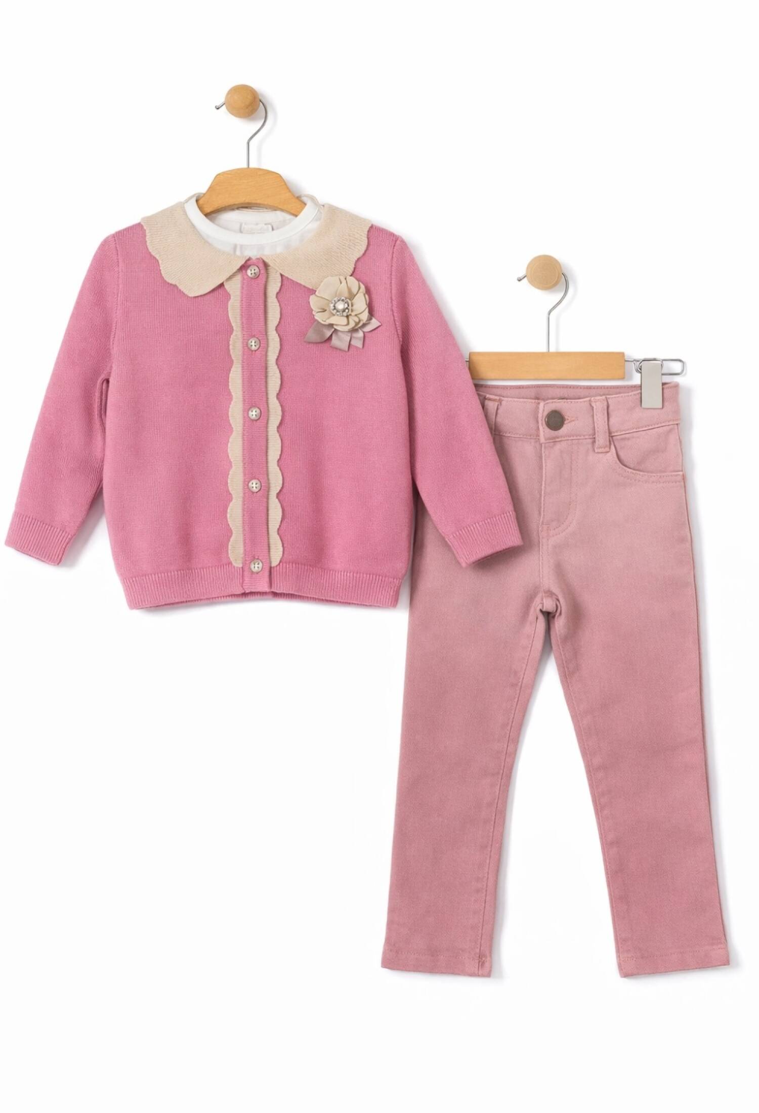 Girls' Two-Piece Set - 1049 - Brand: Has Bereket - Kids & Bby Clothes From Peralane Kids Turkey
