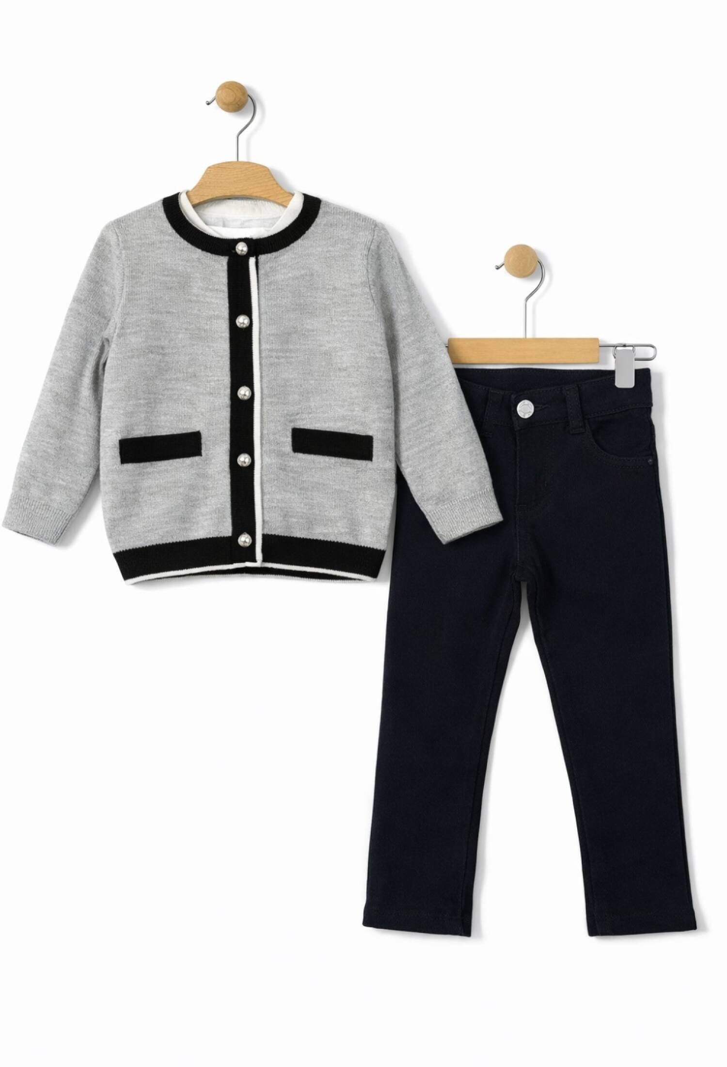 Girls' Two-Piece Set - 1050 - Brand: Has Bereket - Kids & Bby Clothes From Peralane Kids Turkey