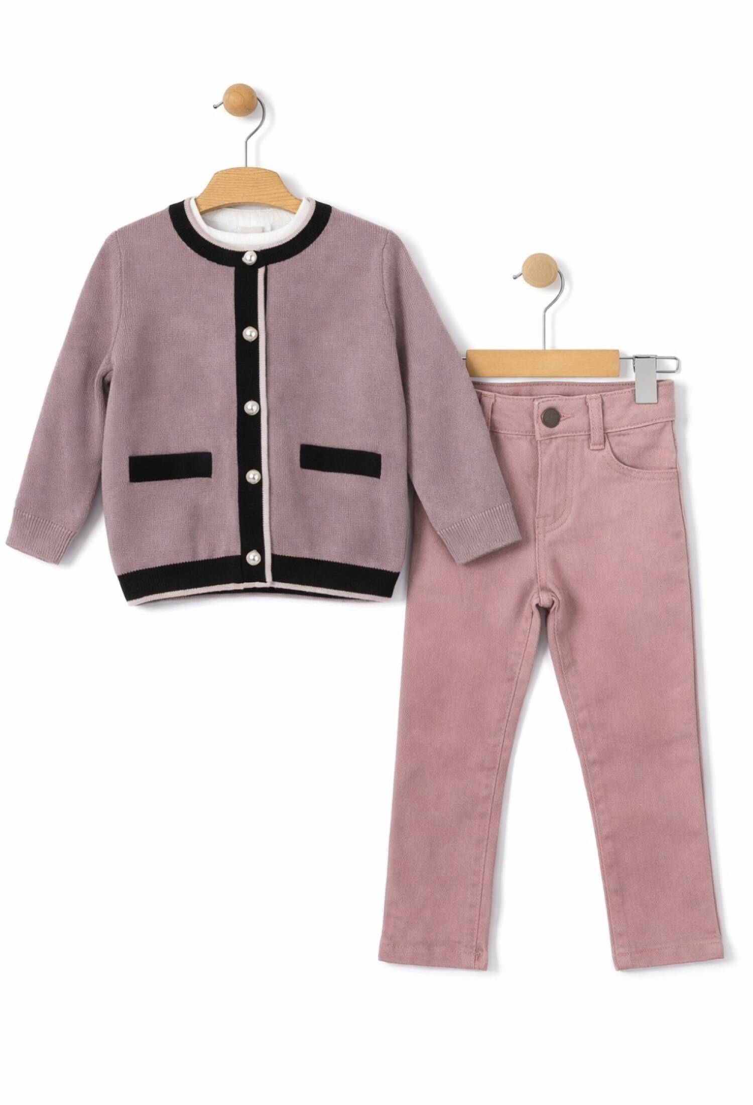 Girls' Two-Piece Set - 1050 - Brand: Has Bereket - Kids & Bby Clothes From Peralane Kids Turkey