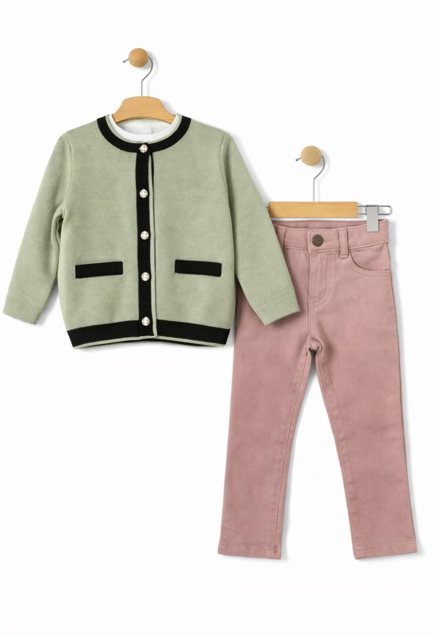 Girls' Two-Piece Set - 1050 - Brand: Has Bereket - Kids & Bby Clothes From Peralane Kids Turkey