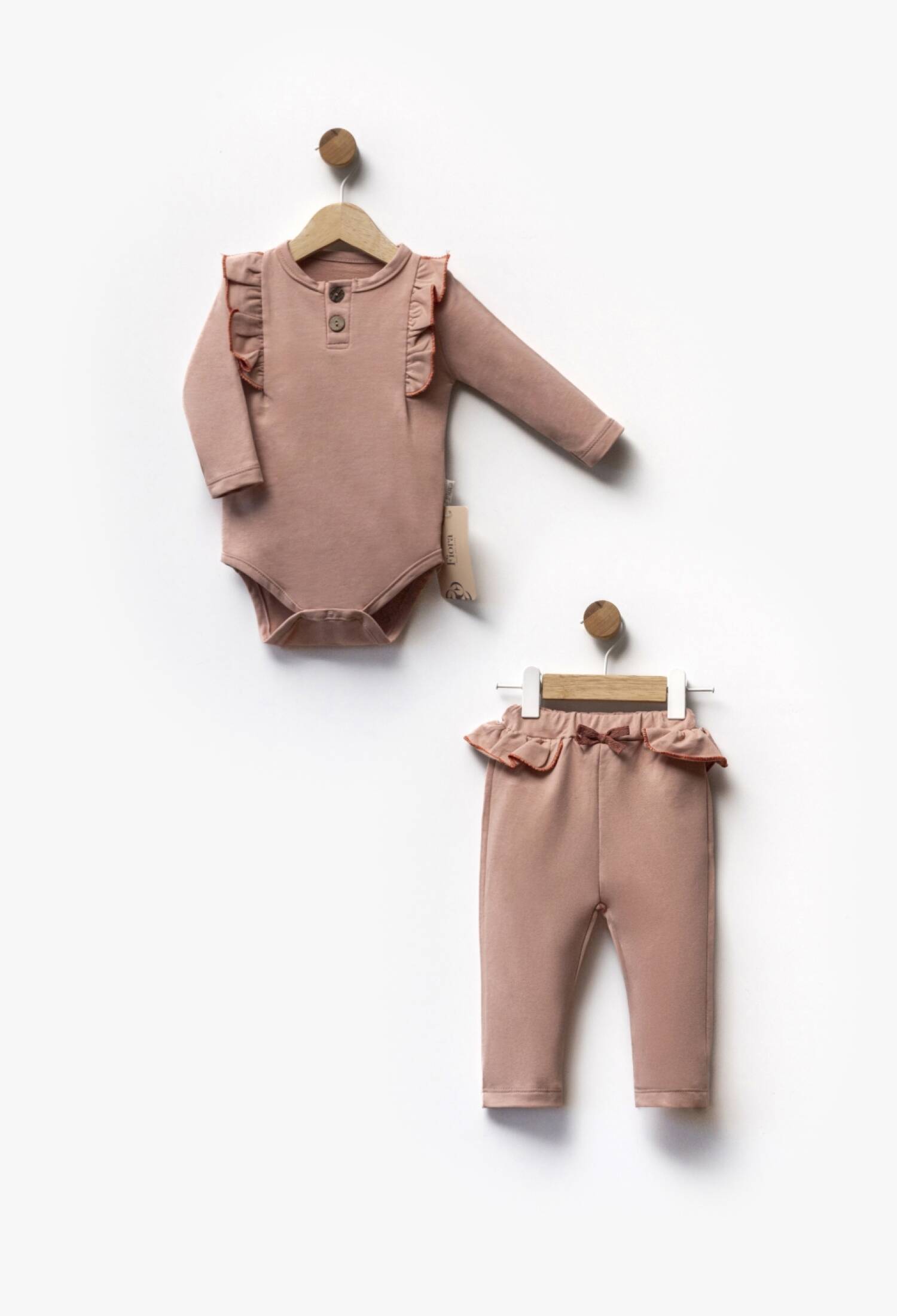 Baby Ruffle Bodysuit and Pants Set