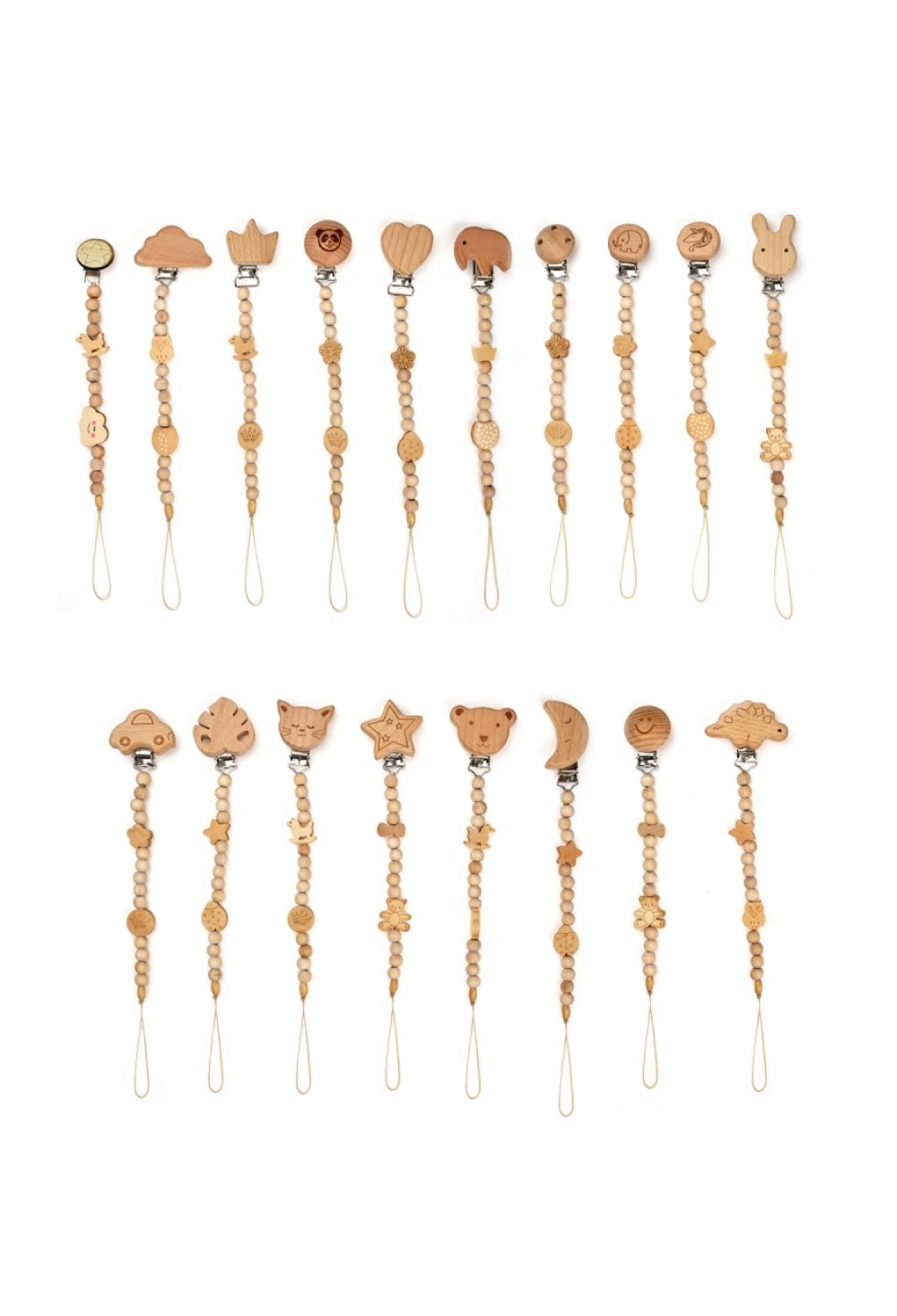 Wooden Pacifier Chain - CSYA1000