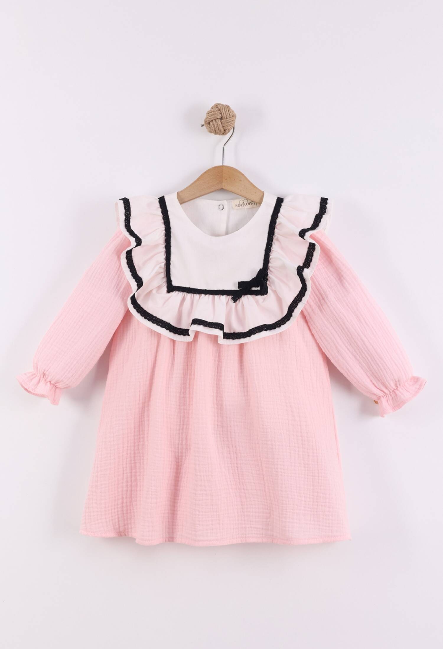 Charming Baby Dress with Frill Details - 21749