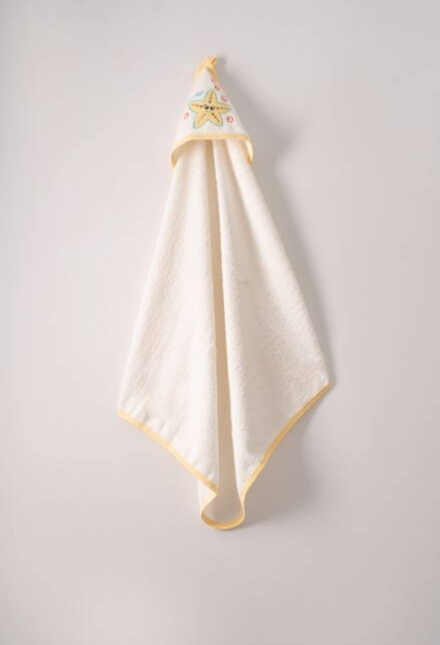 75x80 Baby Bath Towel Ramel Kids 1072-302 Cream