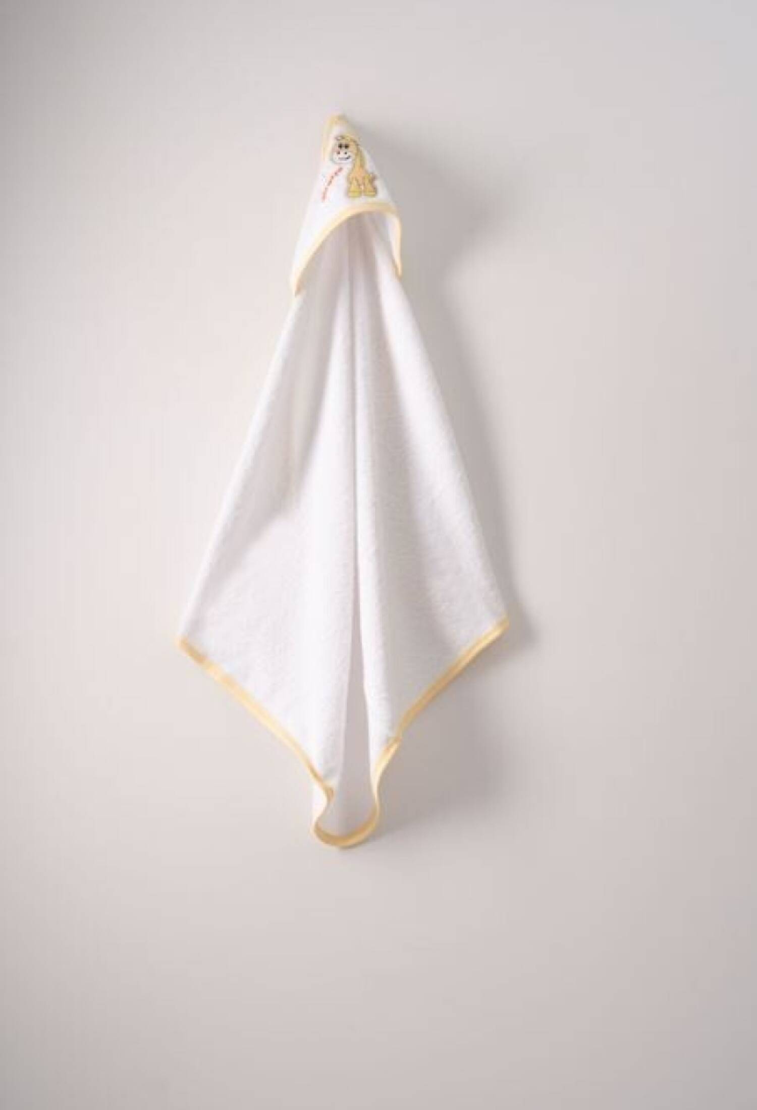 75x80 Baby Bath Towel Ramel Kids 1072-421 WHITE