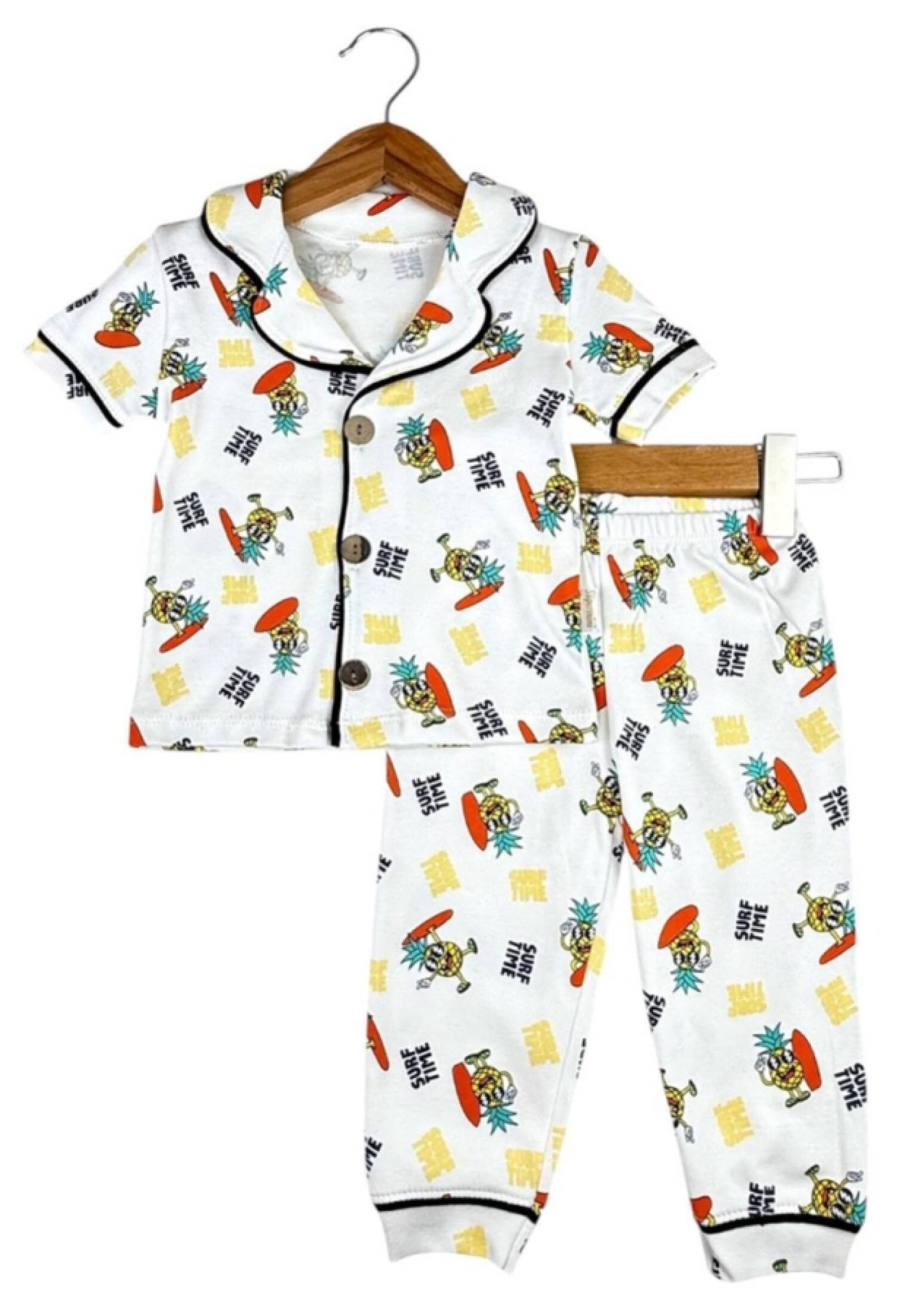 Ananas Desenli Erkek Pijama Takım - Brand: SÜPERMİNİ - Kids & Bby Clothes From Peralane Kids Turkey