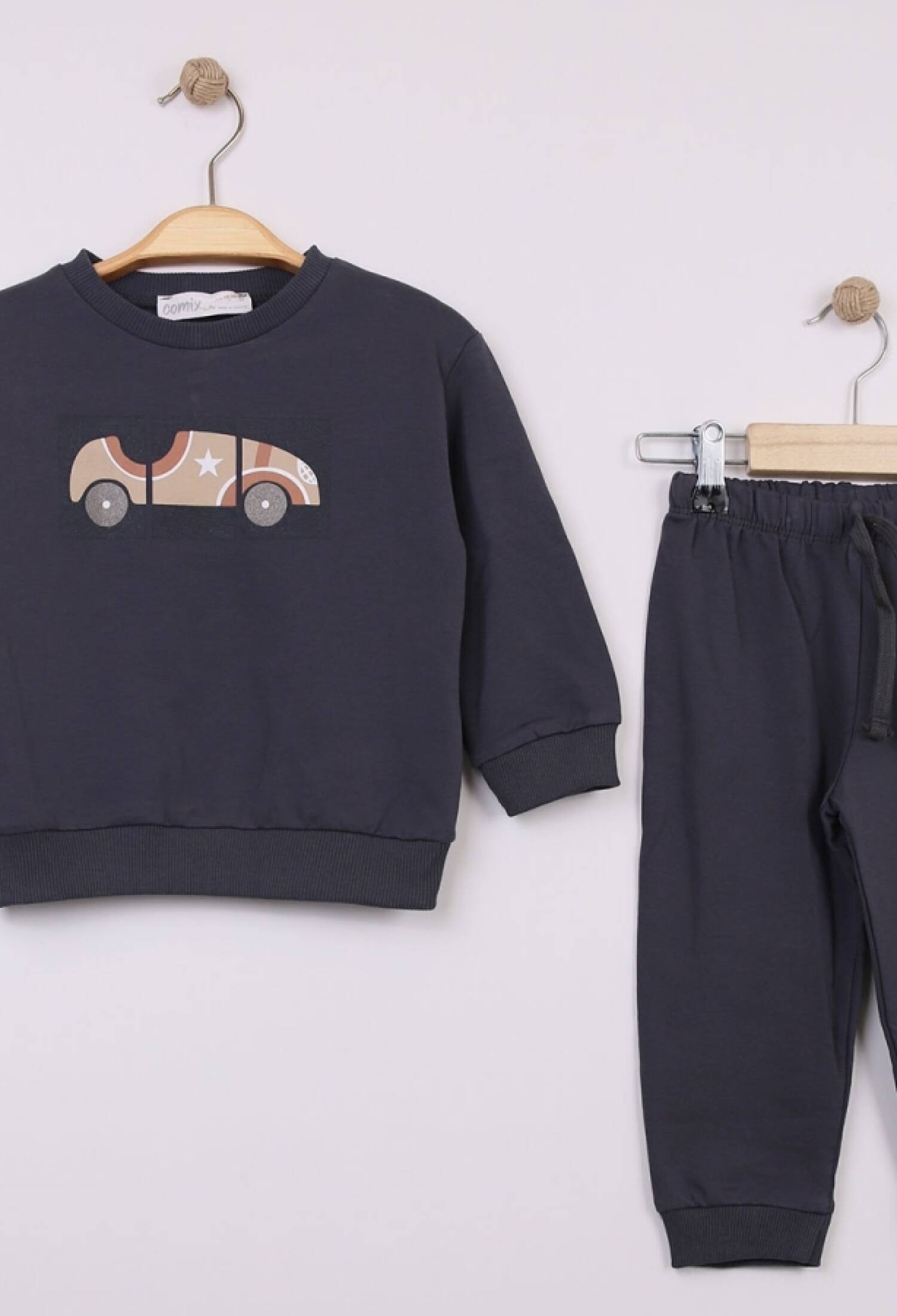 Araba Baskılı Erkek Bebe Takım - Brand: COMİX - Kids & Bby Clothes From Peralane Kids Turkey