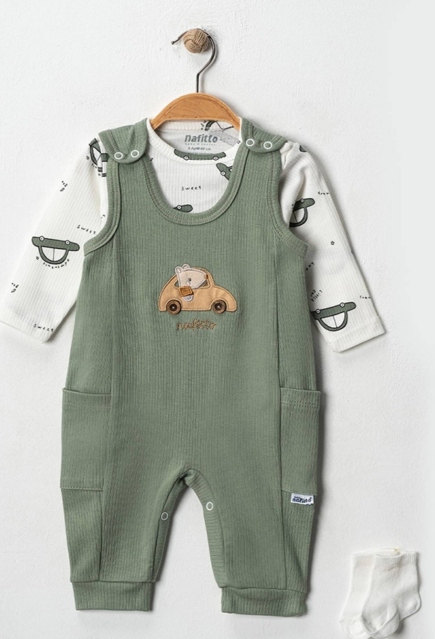 Araba Desenli Erkek Tulum - Brand: NAFİTTO - Kids & Bby Clothes From Peralane Kids Turkey