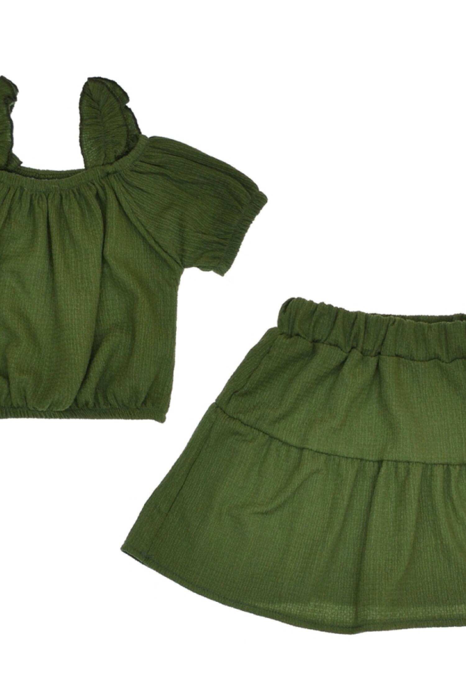 Strappy Crinkle Girl's Set