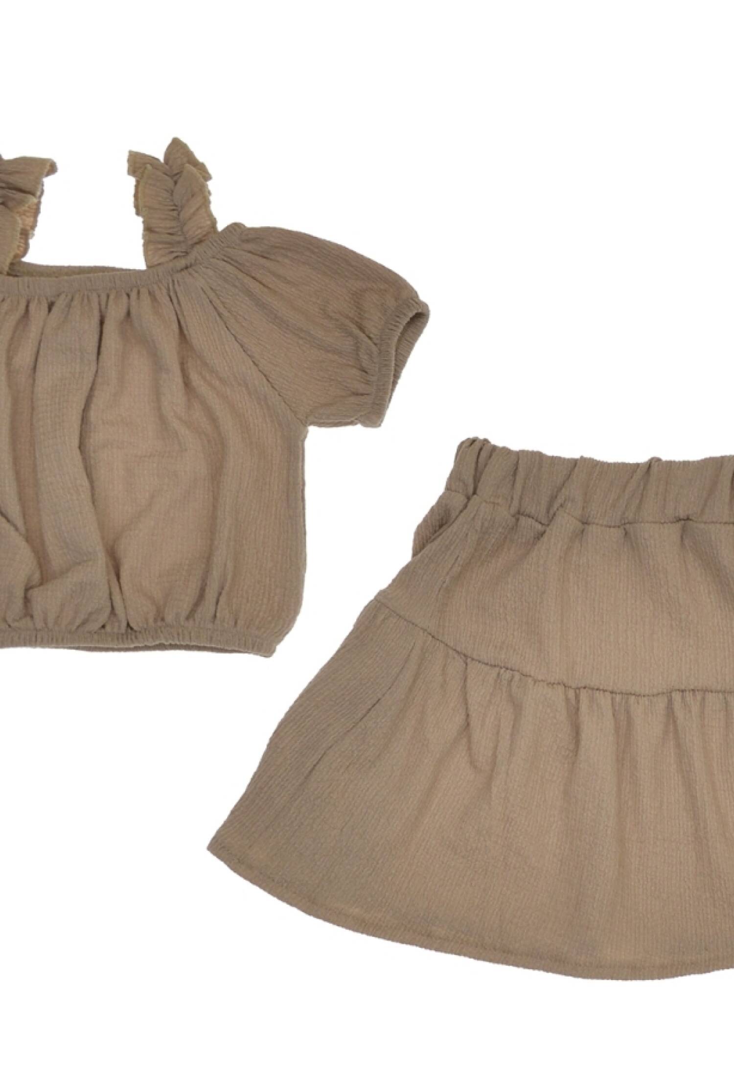 Askılı Bürümcük Kız Takım - Brand: LYRA KİDS - Kids & Bby Clothes From Peralane Kids Turkey