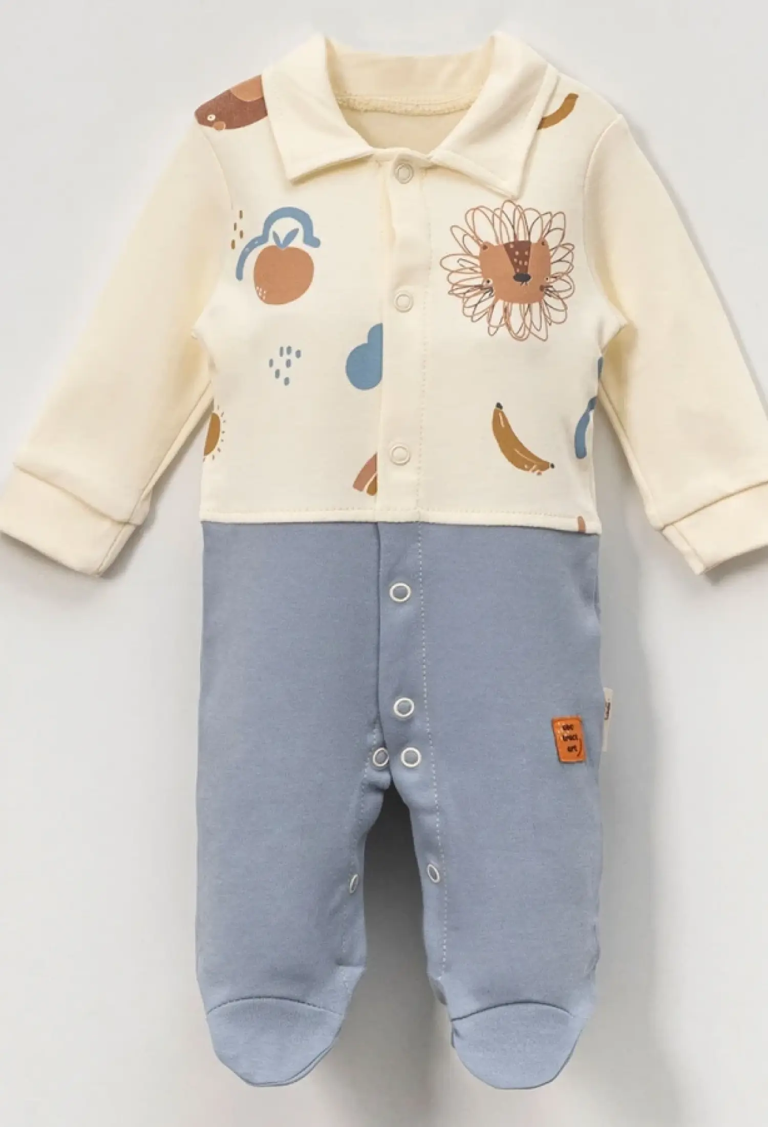 Aslan Baskılı Erkek Bebe Tulum - Brand: VOVİDO - Kids & Bby Clothes From Peralane Kids Turkey