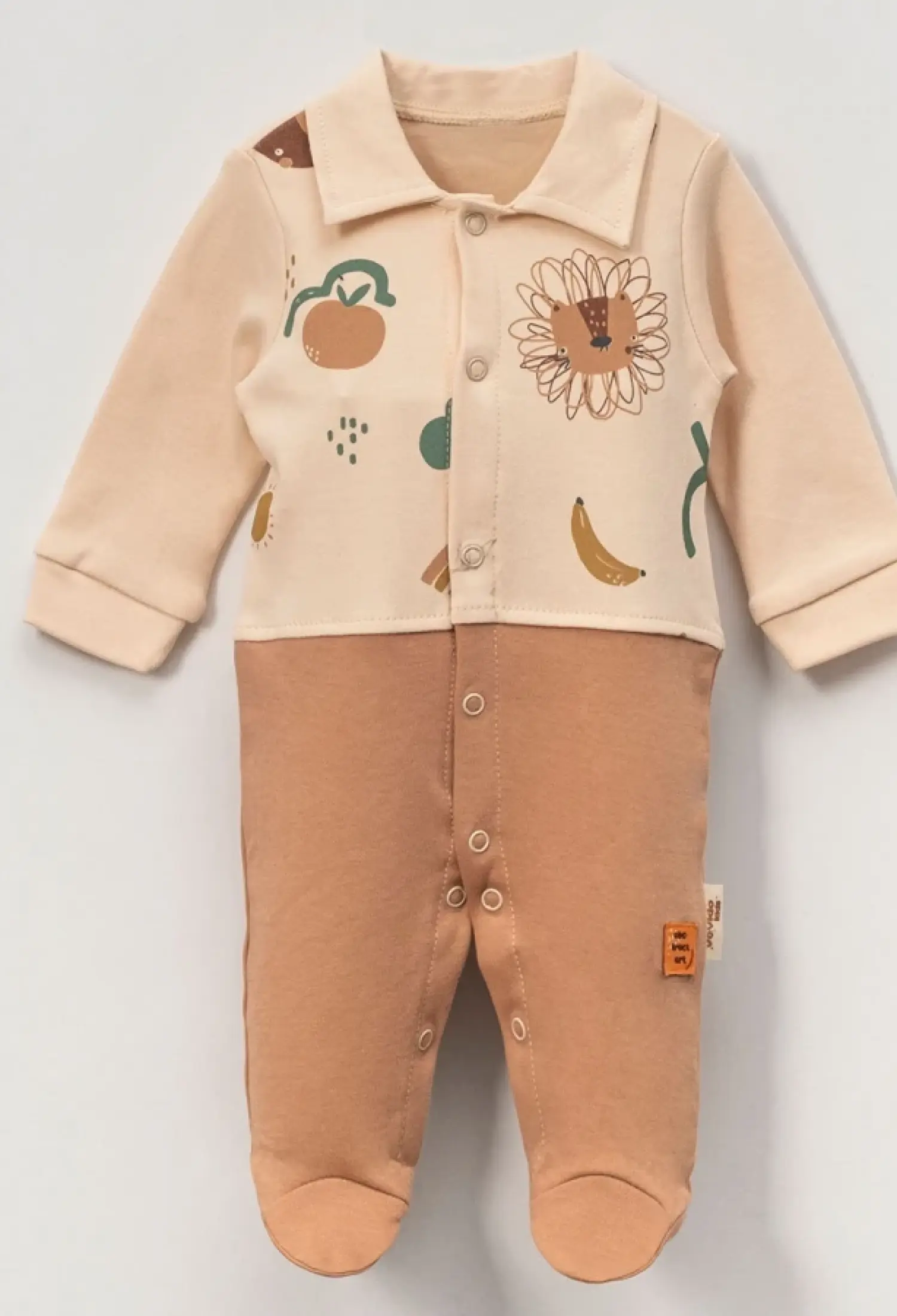 Aslan Baskılı Erkek Bebe Tulum - Brand: VOVİDO - Kids & Bby Clothes From Peralane Kids Turkey