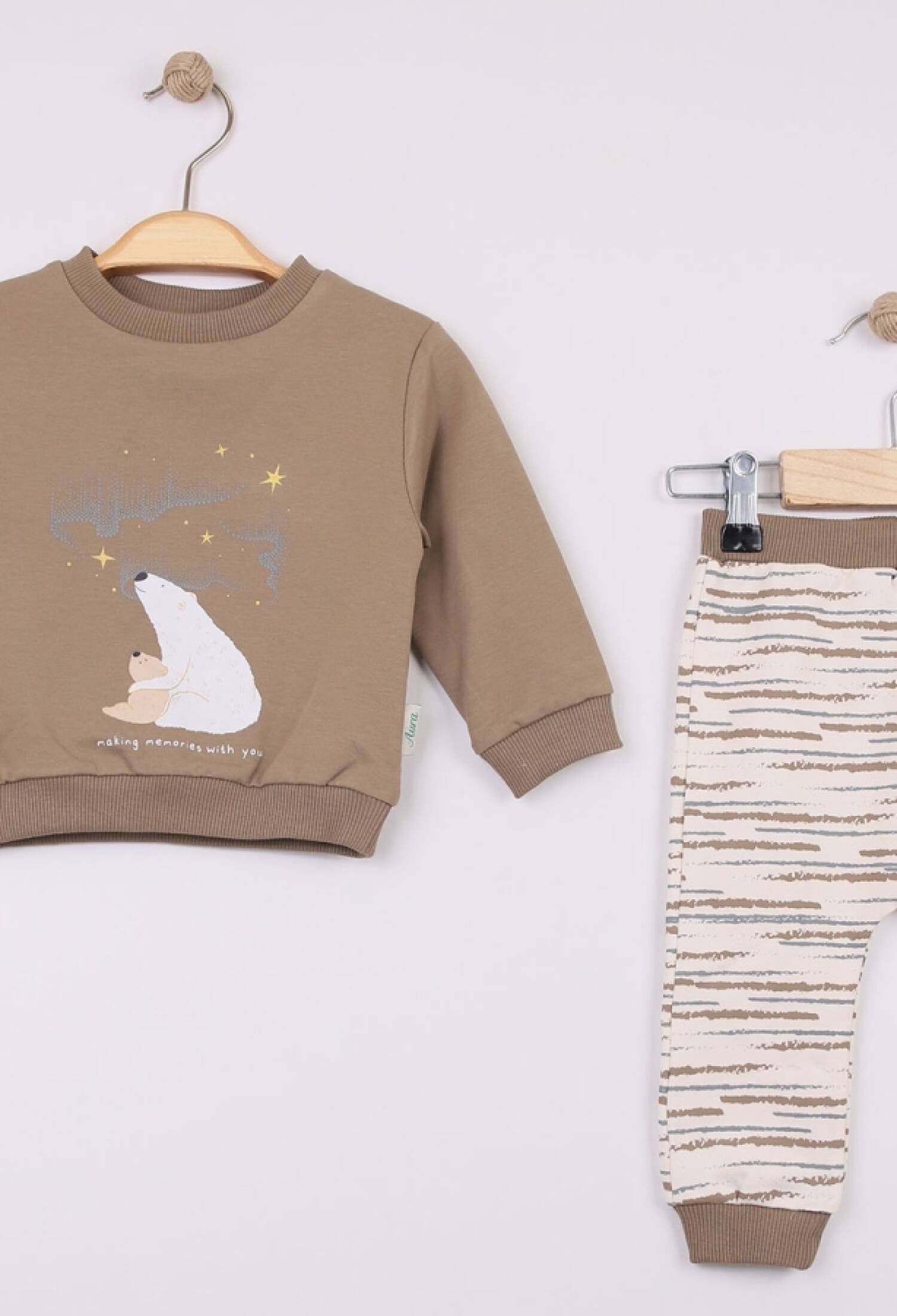 Ayıcık Baskılı Erkek Bebe Takım - Brand: COMİX - Kids & Bby Clothes From Peralane Kids Turkey