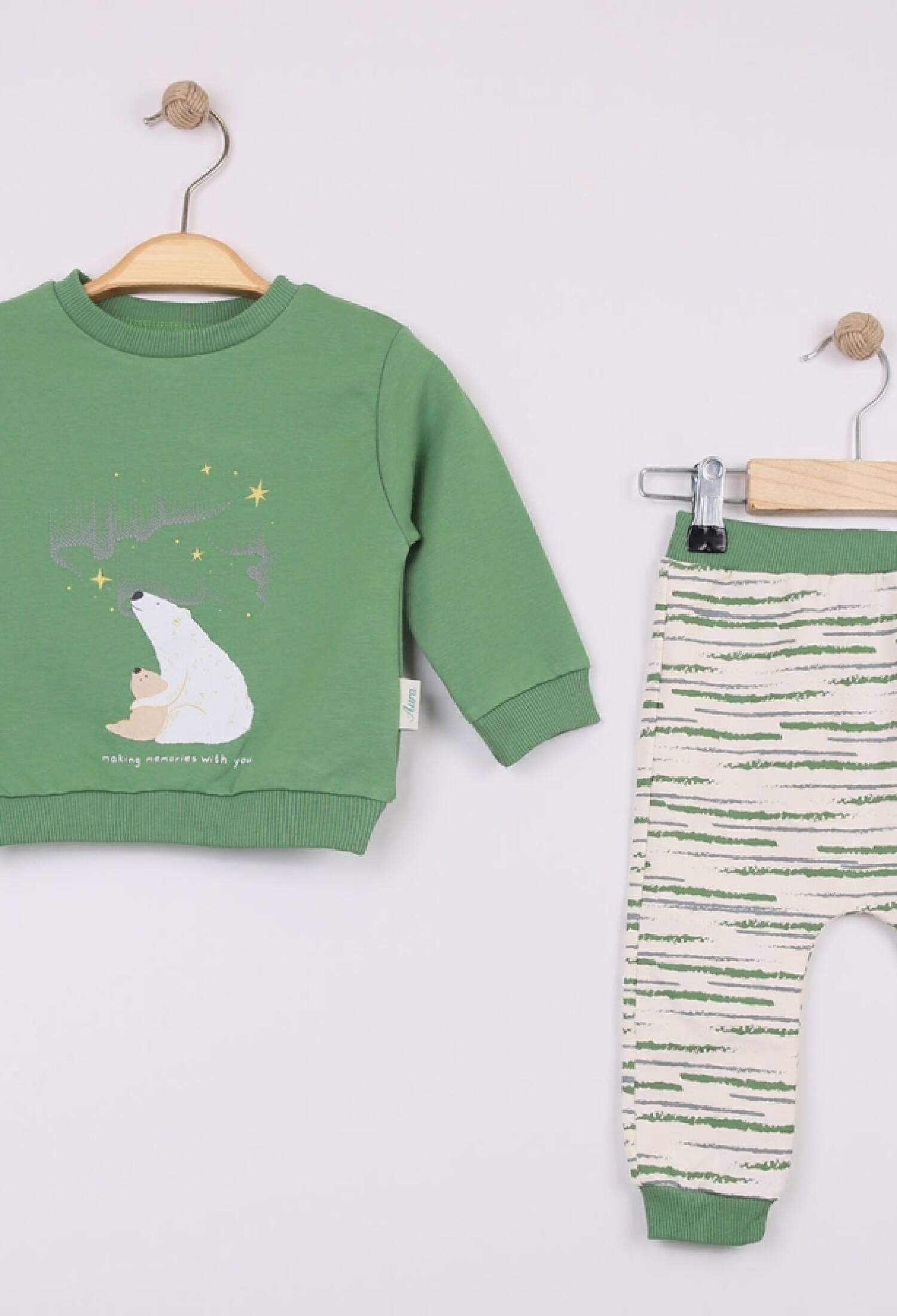 Ayıcık Baskılı Erkek Bebe Takım - Brand: COMİX - Kids & Bby Clothes From Peralane Kids Turkey