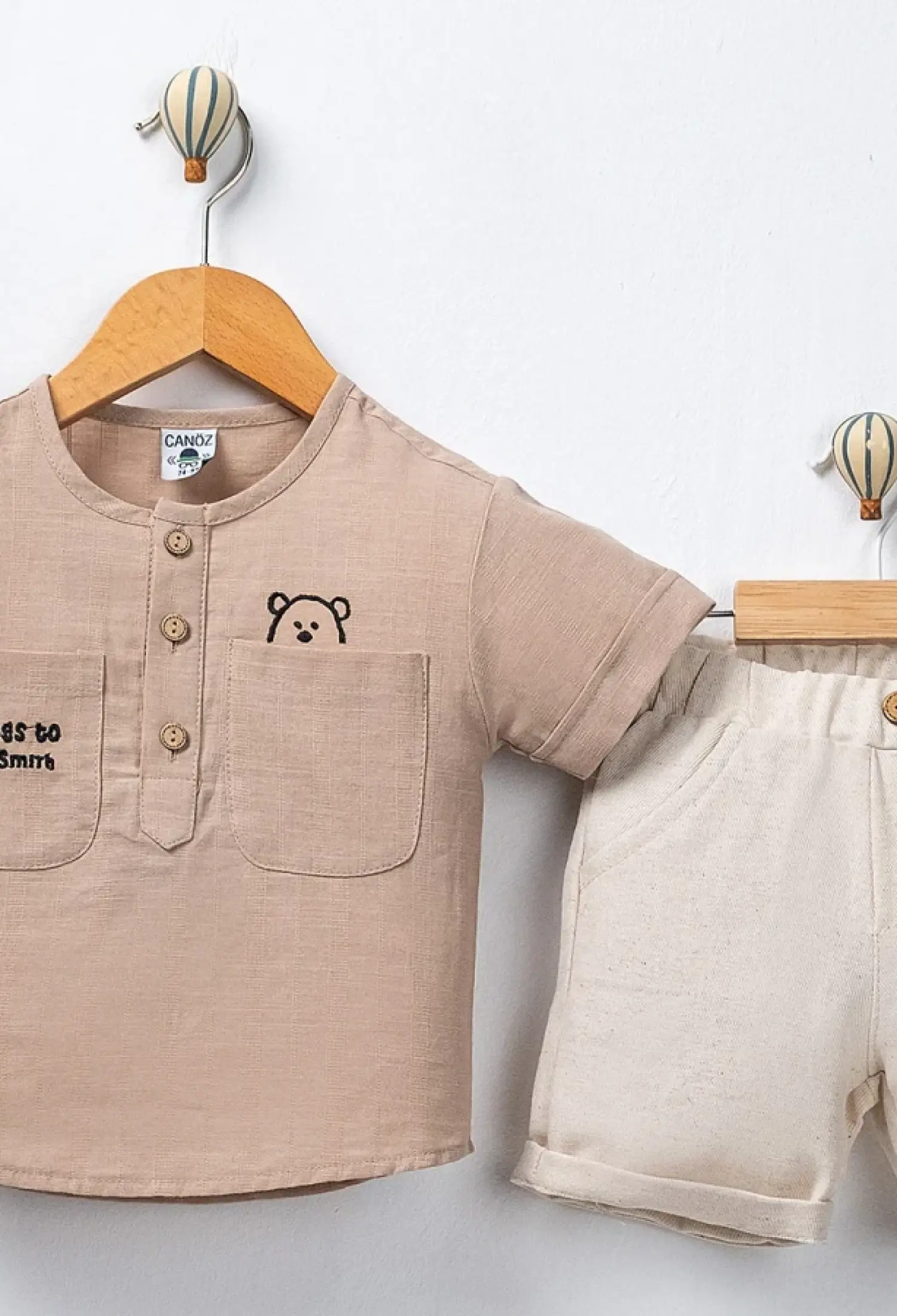 Ayıcık Baskılı Erkek Bebe Takım - Brand: CANÖZ - Kids & Bby Clothes From Peralane Kids Turkey