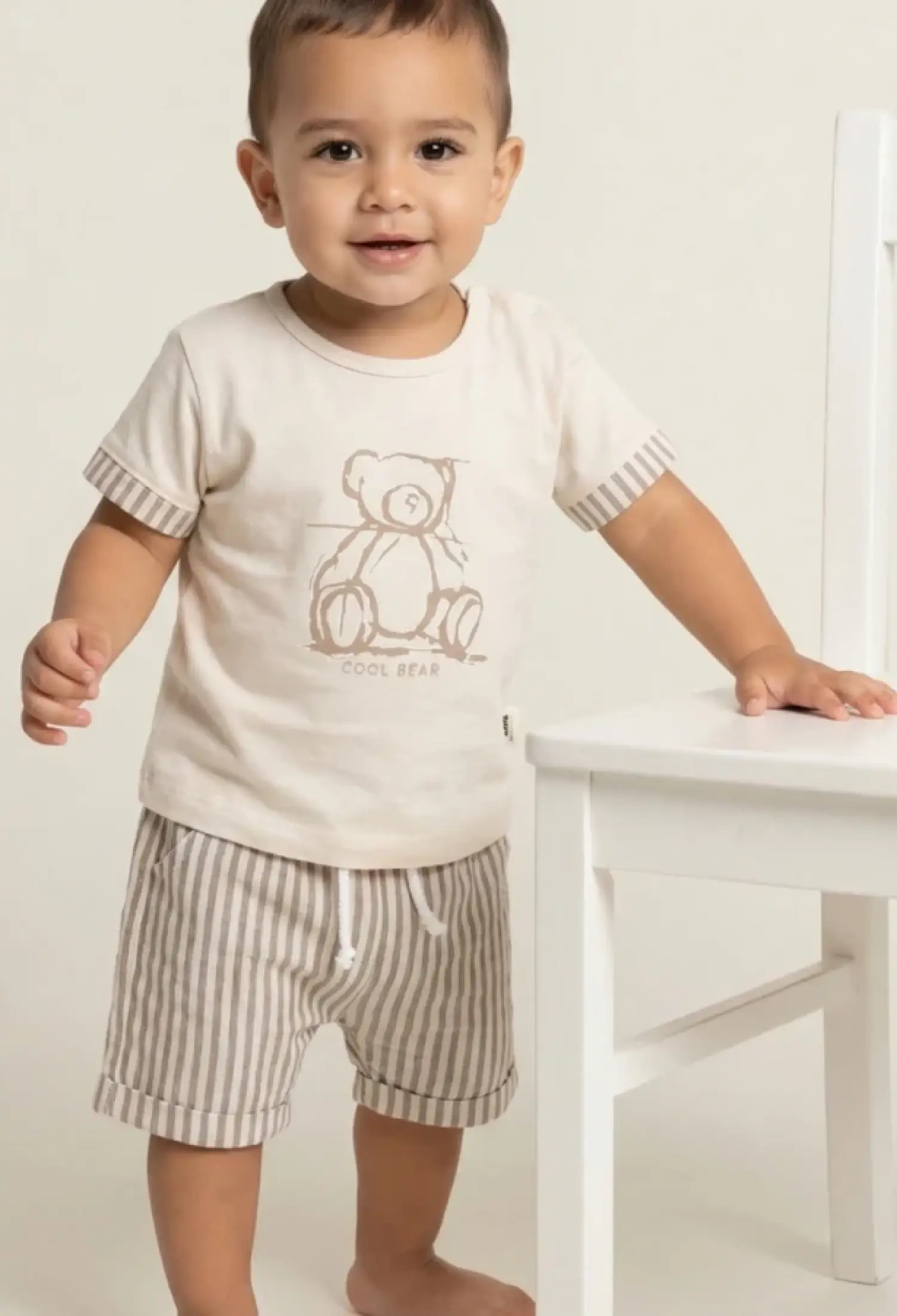 Ayıcık Baskılı Erkek Bebe Takım - Brand: BEBLY - Kids & Bby Clothes From Peralane Kids Turkey