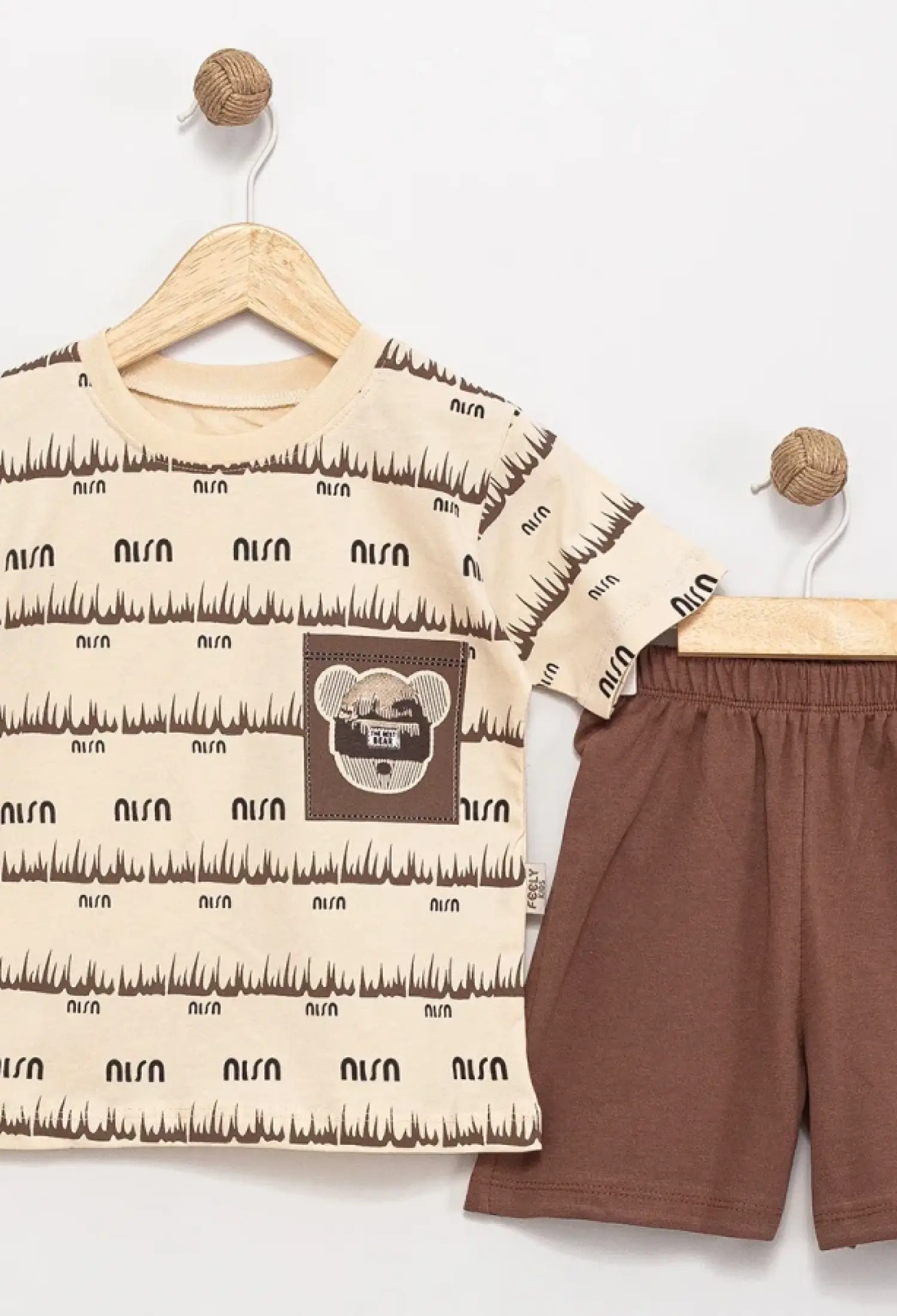 Ayıcık Baskılı Erkek Takım - Brand: FEELY KİDS - Kids & Bby Clothes From Peralane Kids Turkey