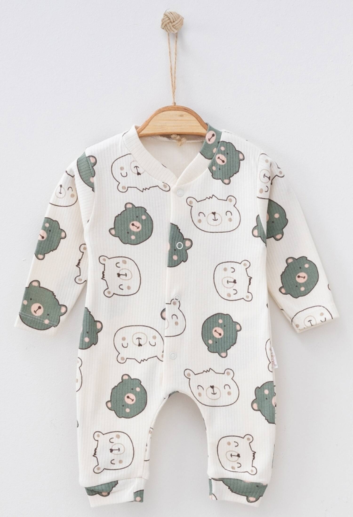 Teddy Bear Patterned Jumpsuit with Report