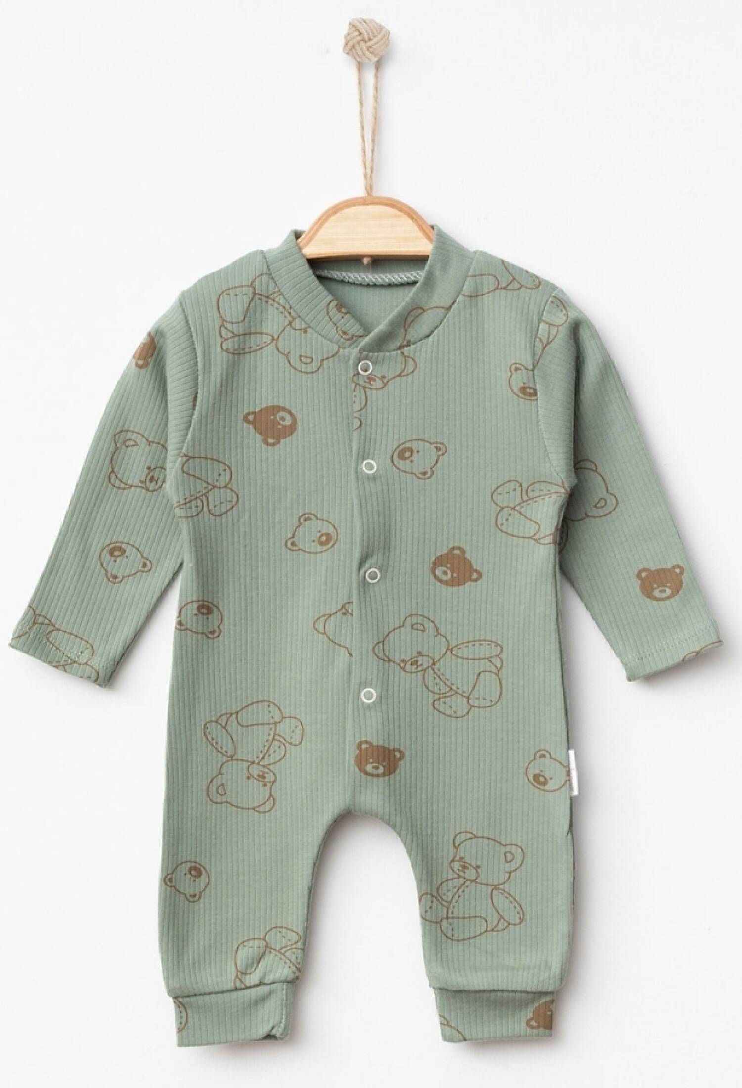 Teddy Bear Patterned Unisex Jumpsuit