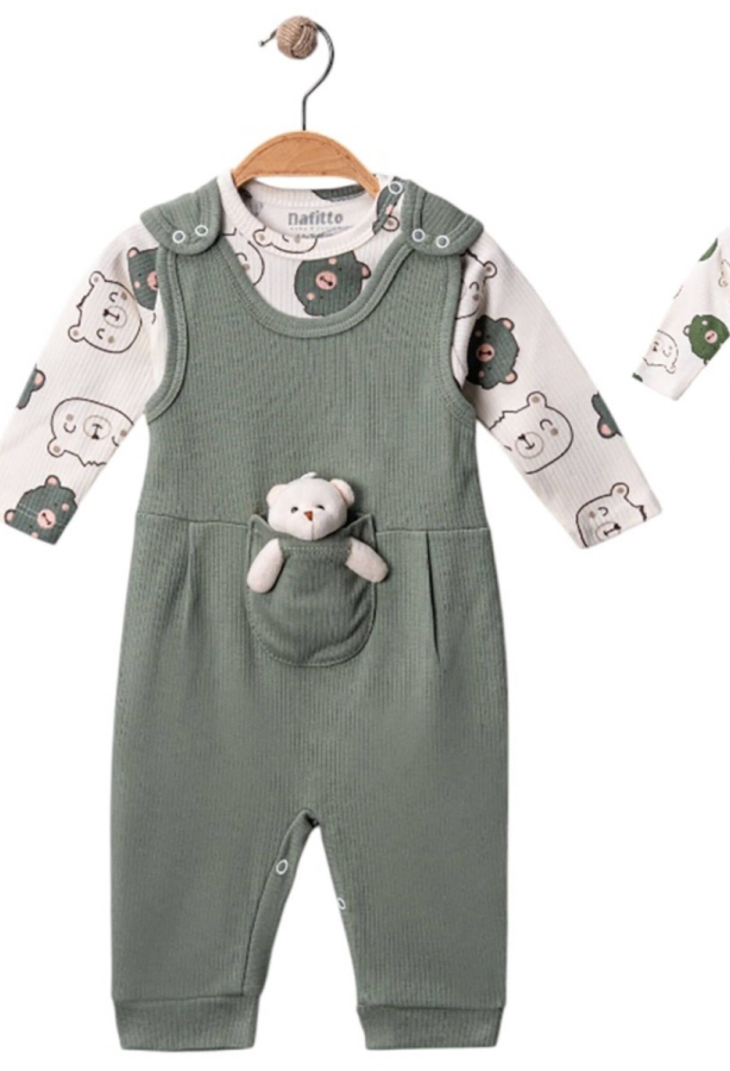 Ayıcık Detaylı Erkek Bebe Tulum - Brand: NAFİTTO - Kids & Bby Clothes From Peralane Kids Turkey
