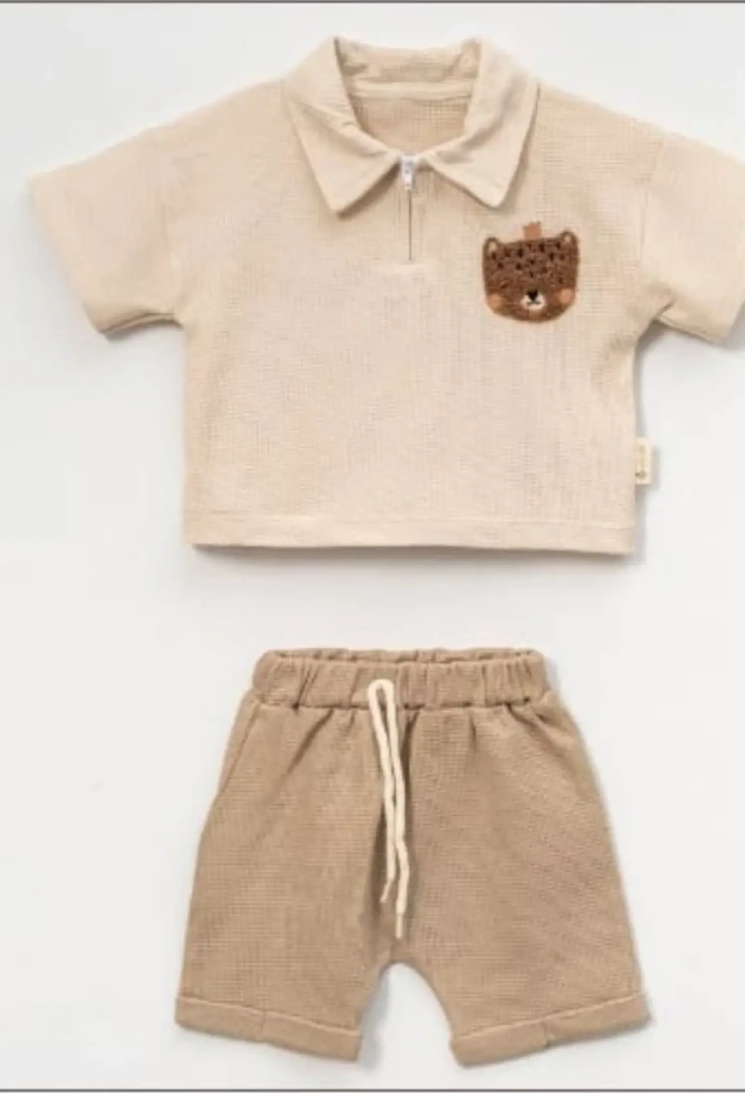 Ayıcık Nakışlı Erkek Bebe Takım - Brand: VOVİDO - Kids & Bby Clothes From Peralane Kids Turkey