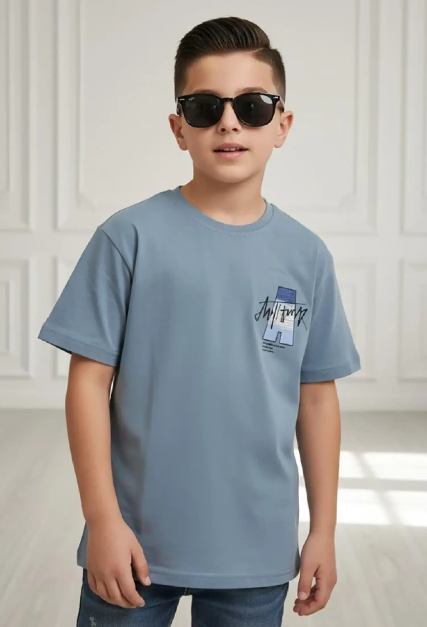 Baskılı Erkek Tişört - Brand: TANEM KİDS - Kids & Bby Clothes From Peralane Kids Turkey