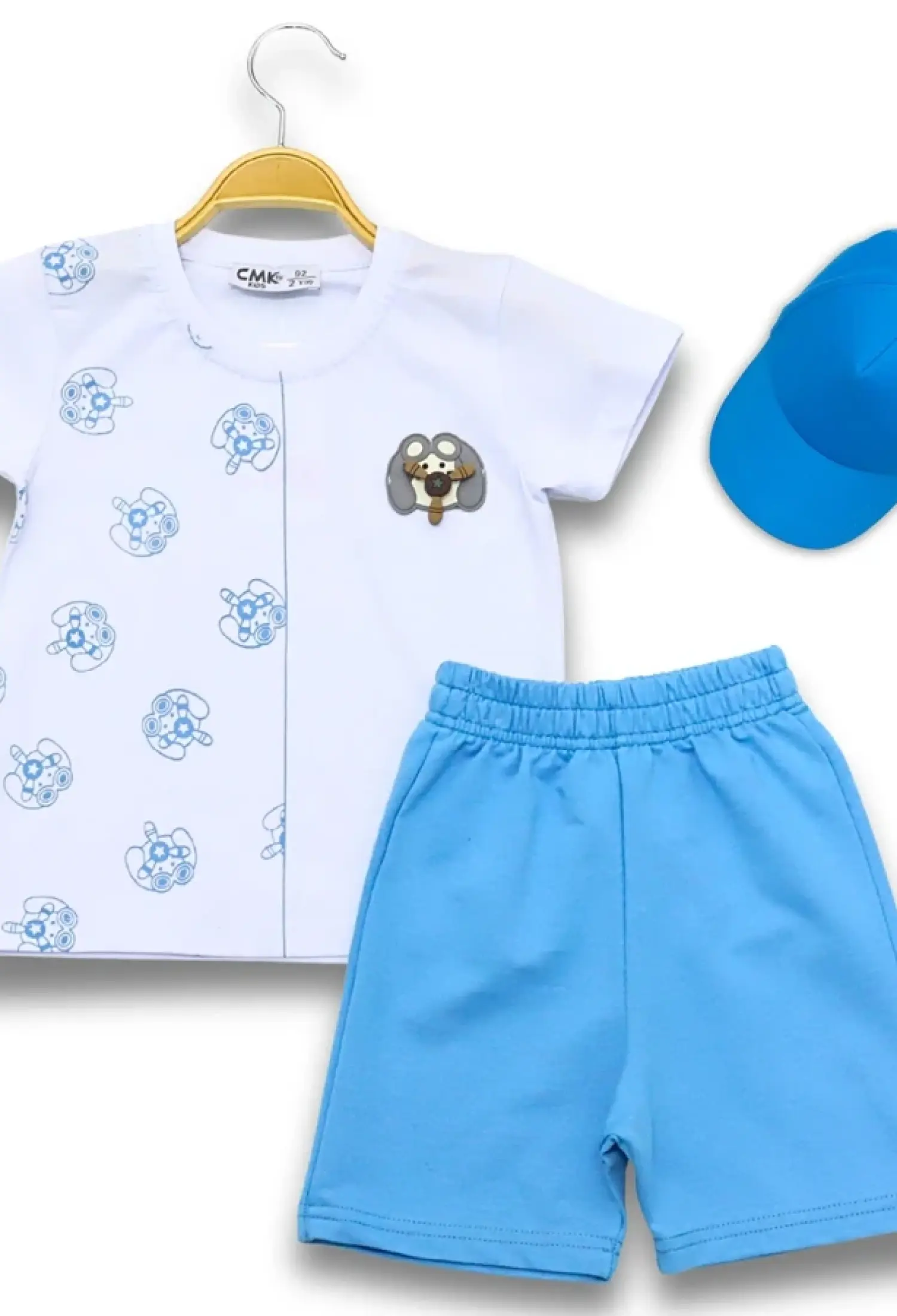 Baskılı Şapkalı Erkek Takım - Brand: CMK - Kids & Bby Clothes From Peralane Kids Turkey