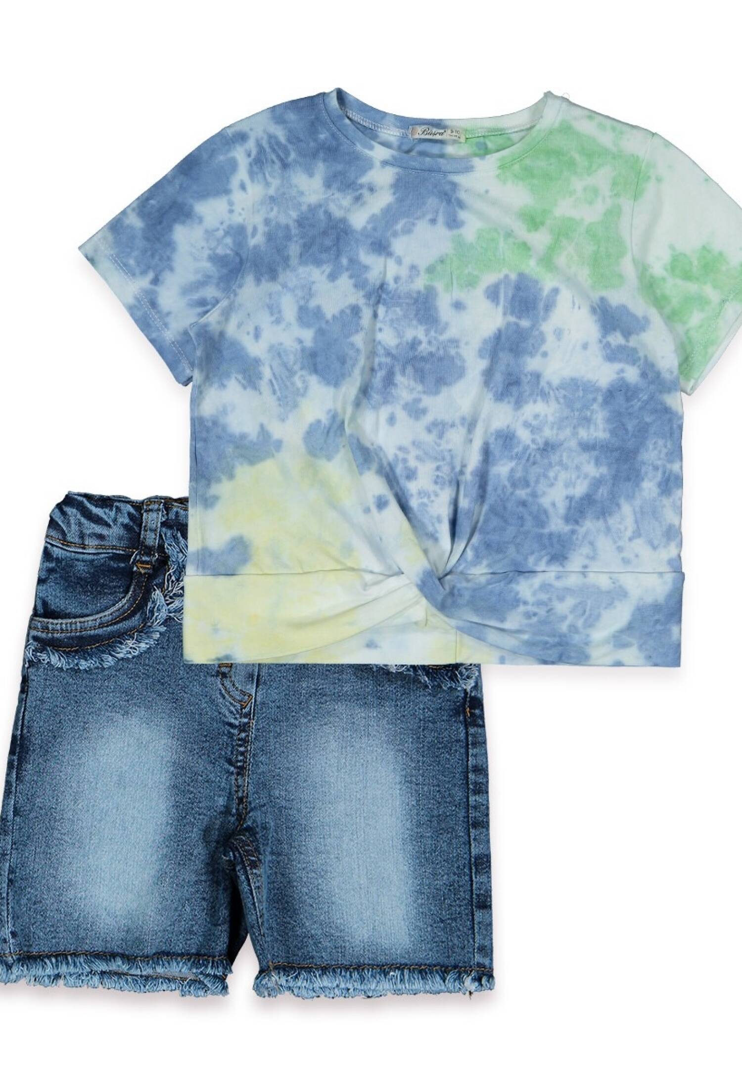 Batik Shorts Waiter Set