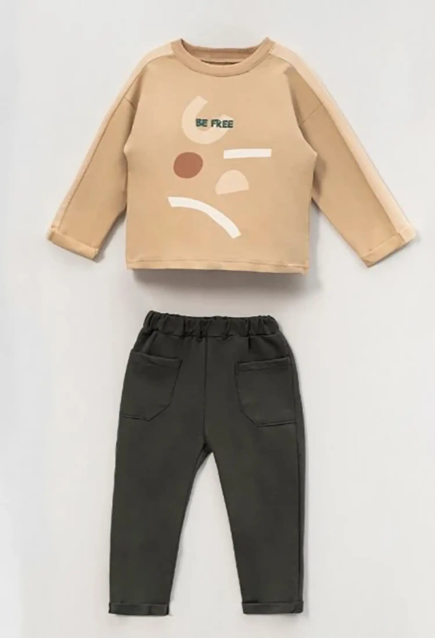 Be Free Baskılı Erkek Takım - Brand: VOVİDO - Kids & Bby Clothes From Peralane Kids Turkey