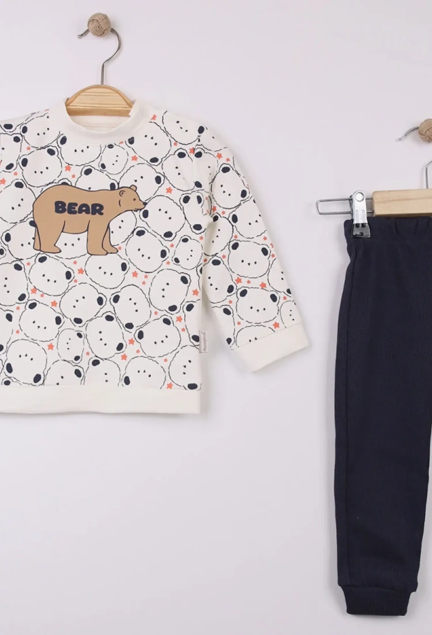 Bear Baskılı Erkek Bebe Takım - Brand: FEELY KİDS - Kids & Bby Clothes From Peralane Kids Turkey