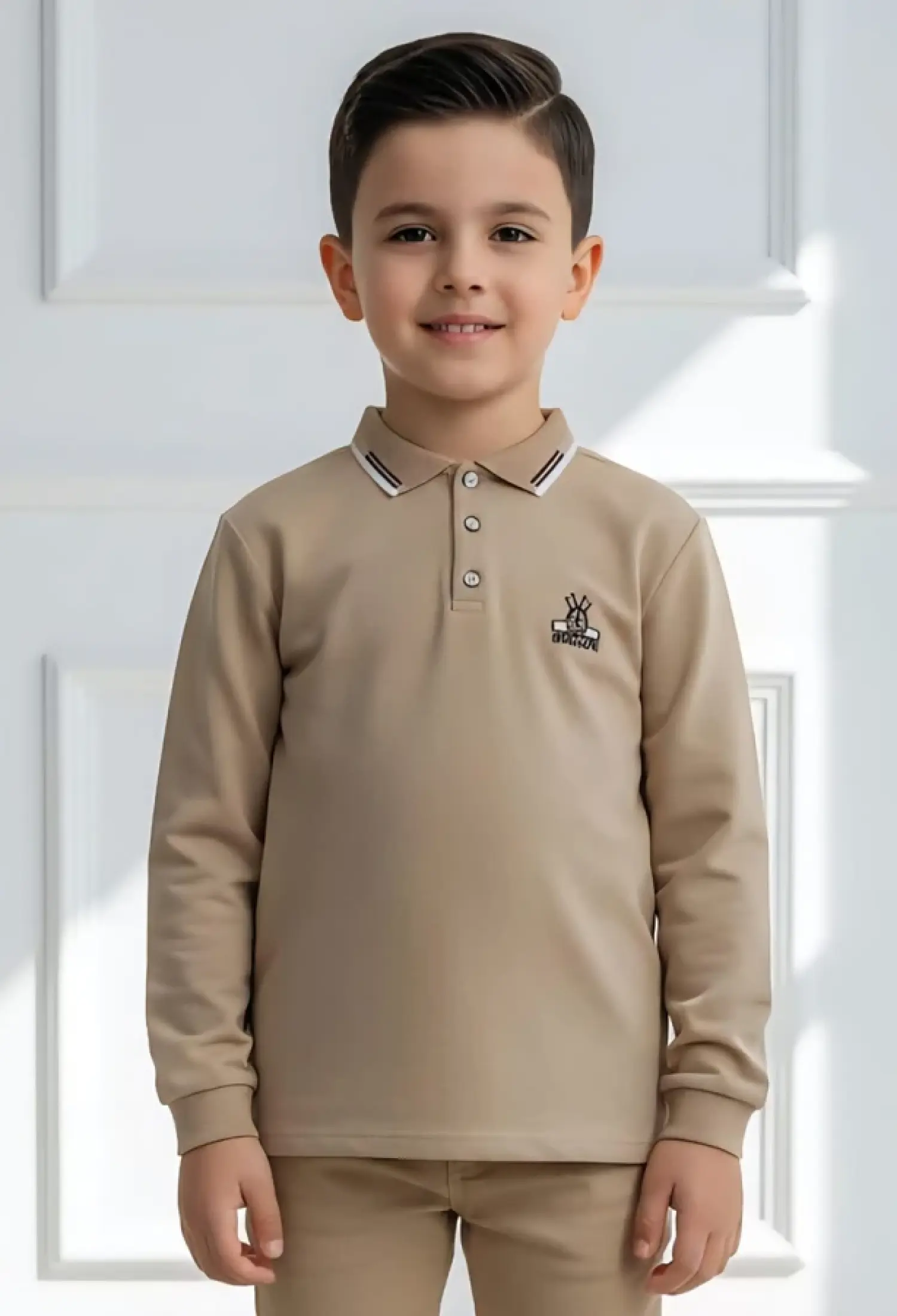 Brooklyn Baskılı Yakalı Erkek Sweat - Brand: TANEM KİDS - Kids & Bby Clothes From Peralane Kids Turkey