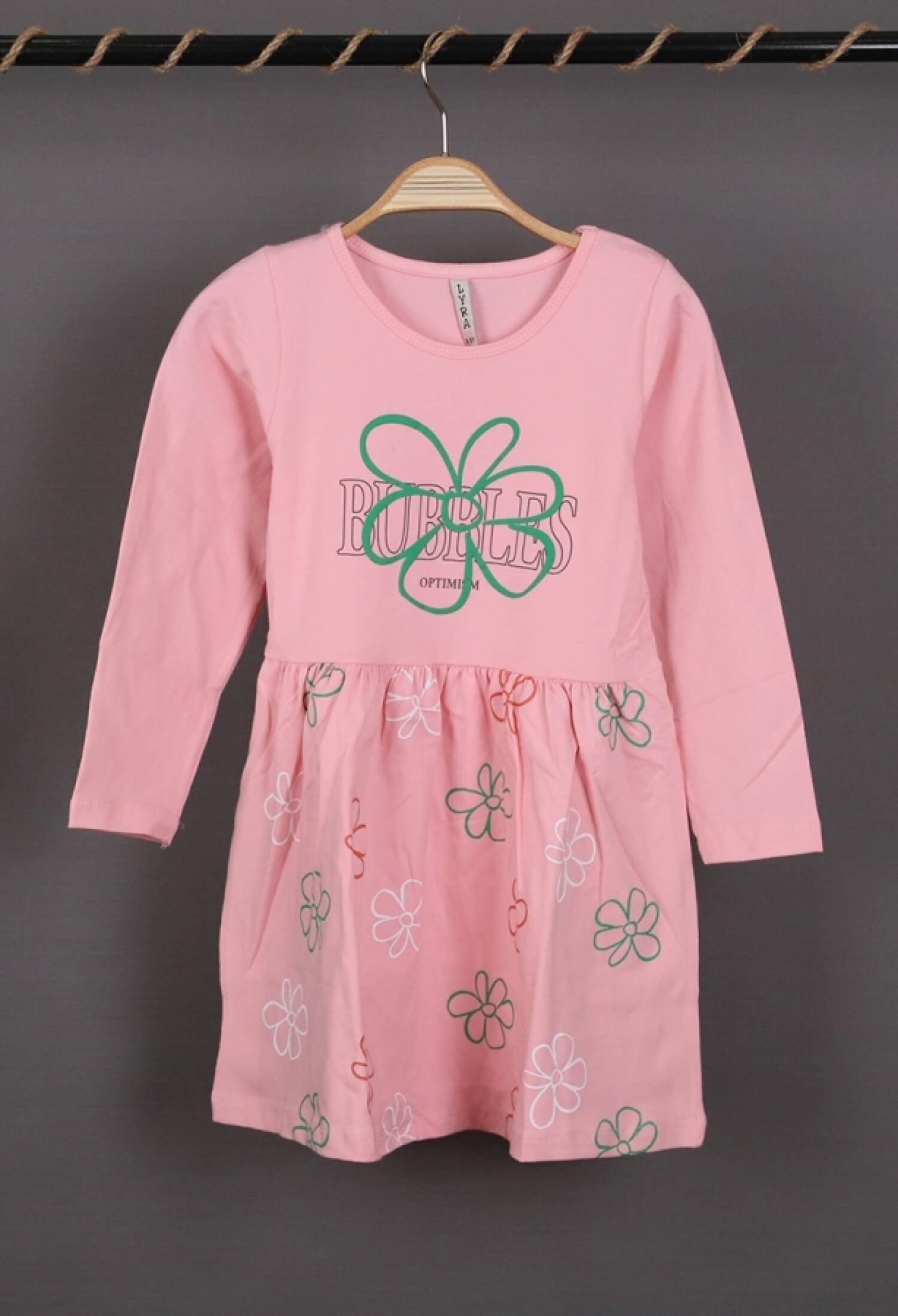 Bubbles Baskılı Penye Elbise - Brand: LYRA KİDS - Kids & Bby Clothes From Peralane Kids Turkey