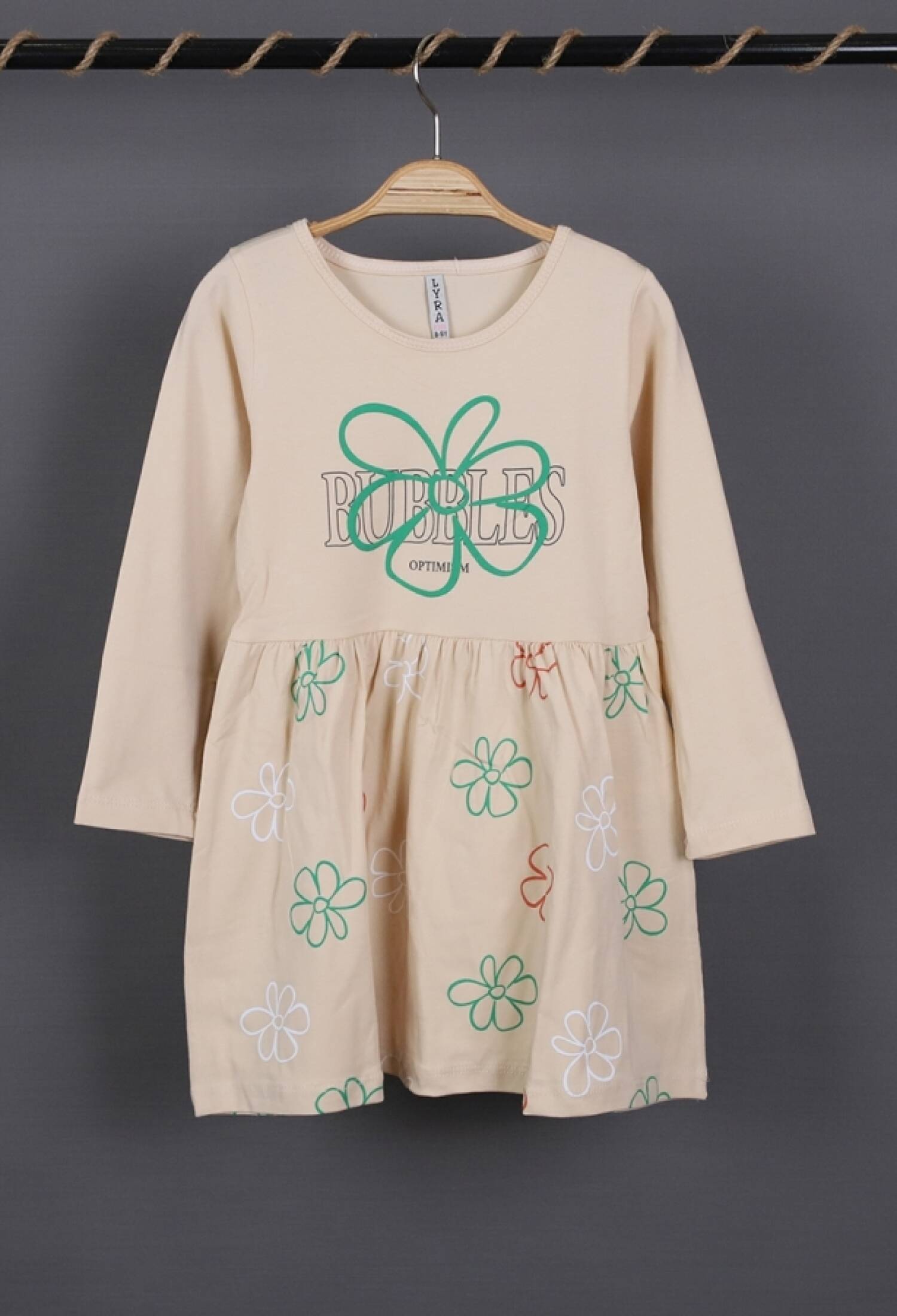 Bubbles Baskılı Penye Elbise - Brand: LYRA KİDS - Kids & Bby Clothes From Peralane Kids Turkey