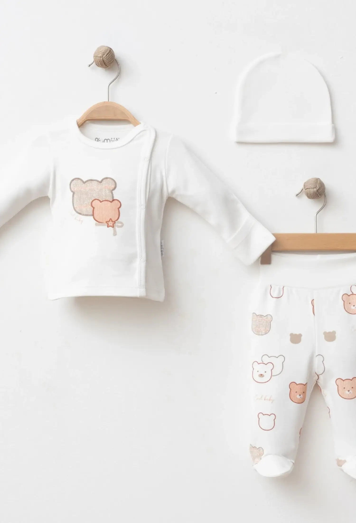 COOL BEAR 3 PIECE SET - 5019 - Brand: Gümüş Baby - Kids & Bby Clothes From Peralane Kids Turkey
