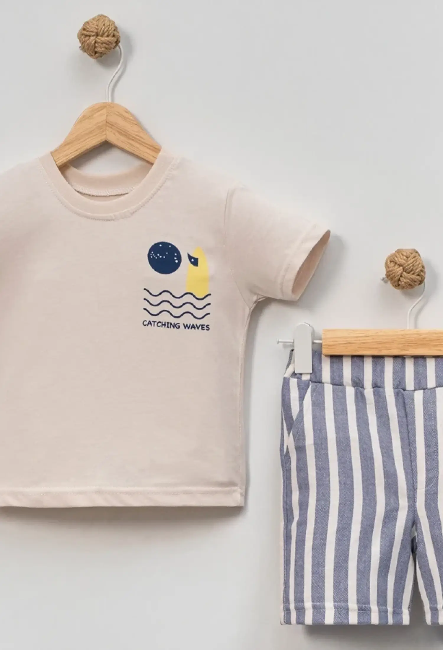 Catching Waves Baskılı Erkek Takım - Brand: EYMUS - Kids & Bby Clothes From Peralane Kids Turkey