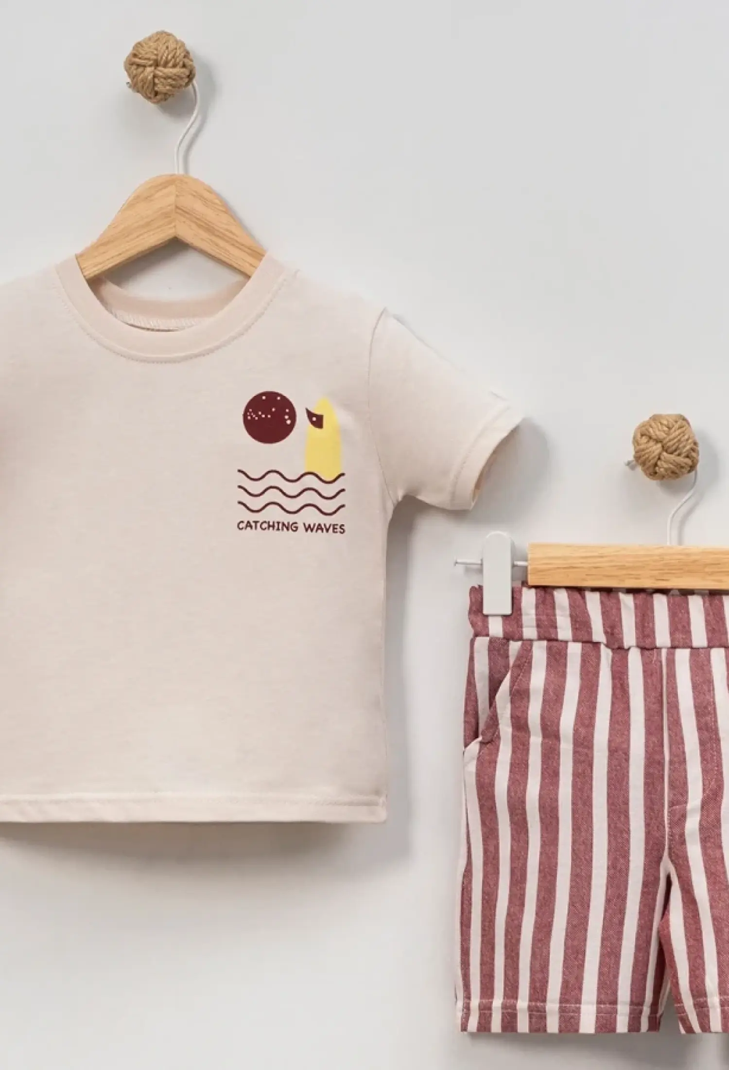 Catching Waves Baskılı Erkek Takım - Brand: EYMUS - Kids & Bby Clothes From Peralane Kids Turkey