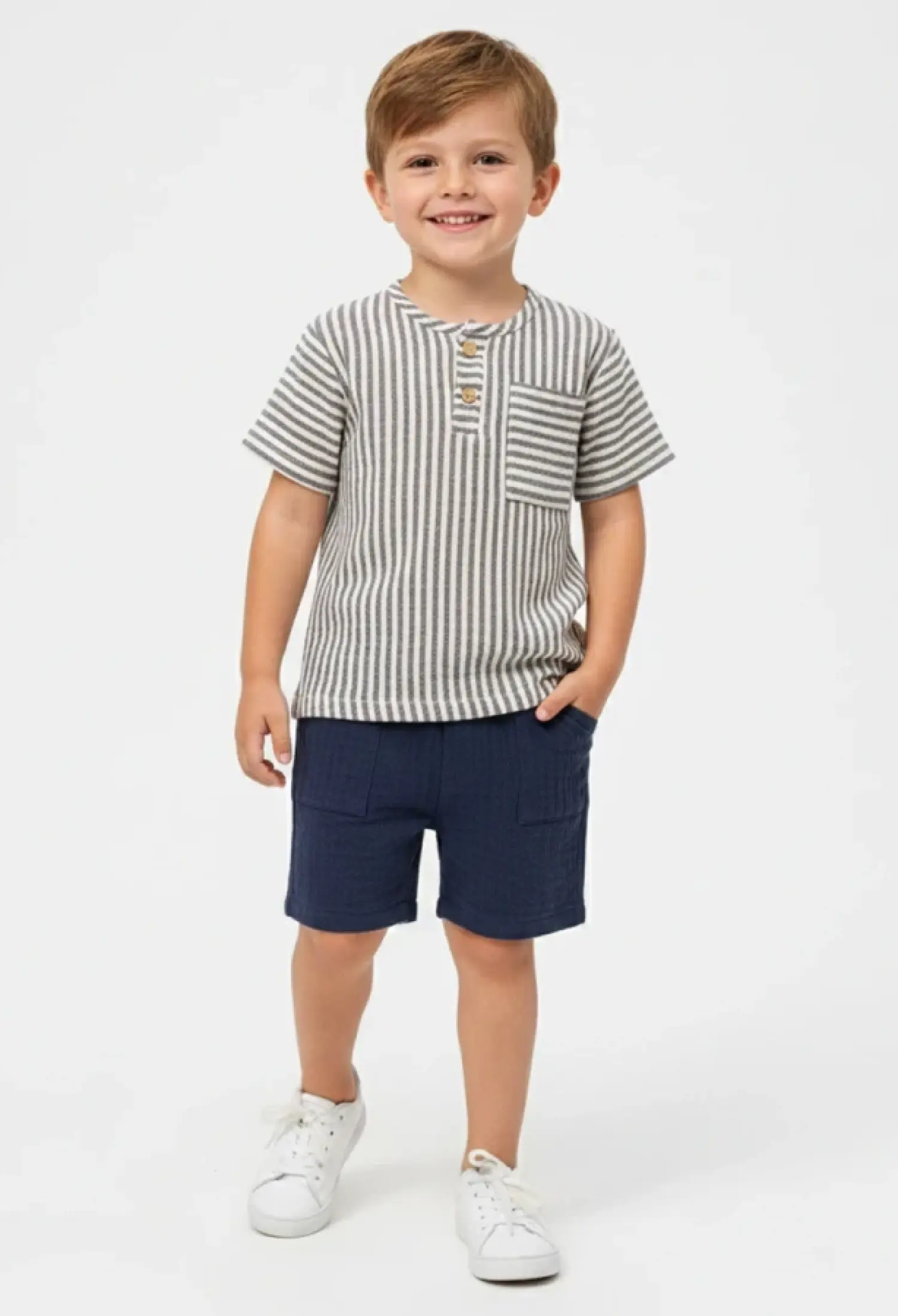 Cepli Çizgili Erkek Takım - Brand: EYMUS - Kids & Bby Clothes From Peralane Kids Turkey