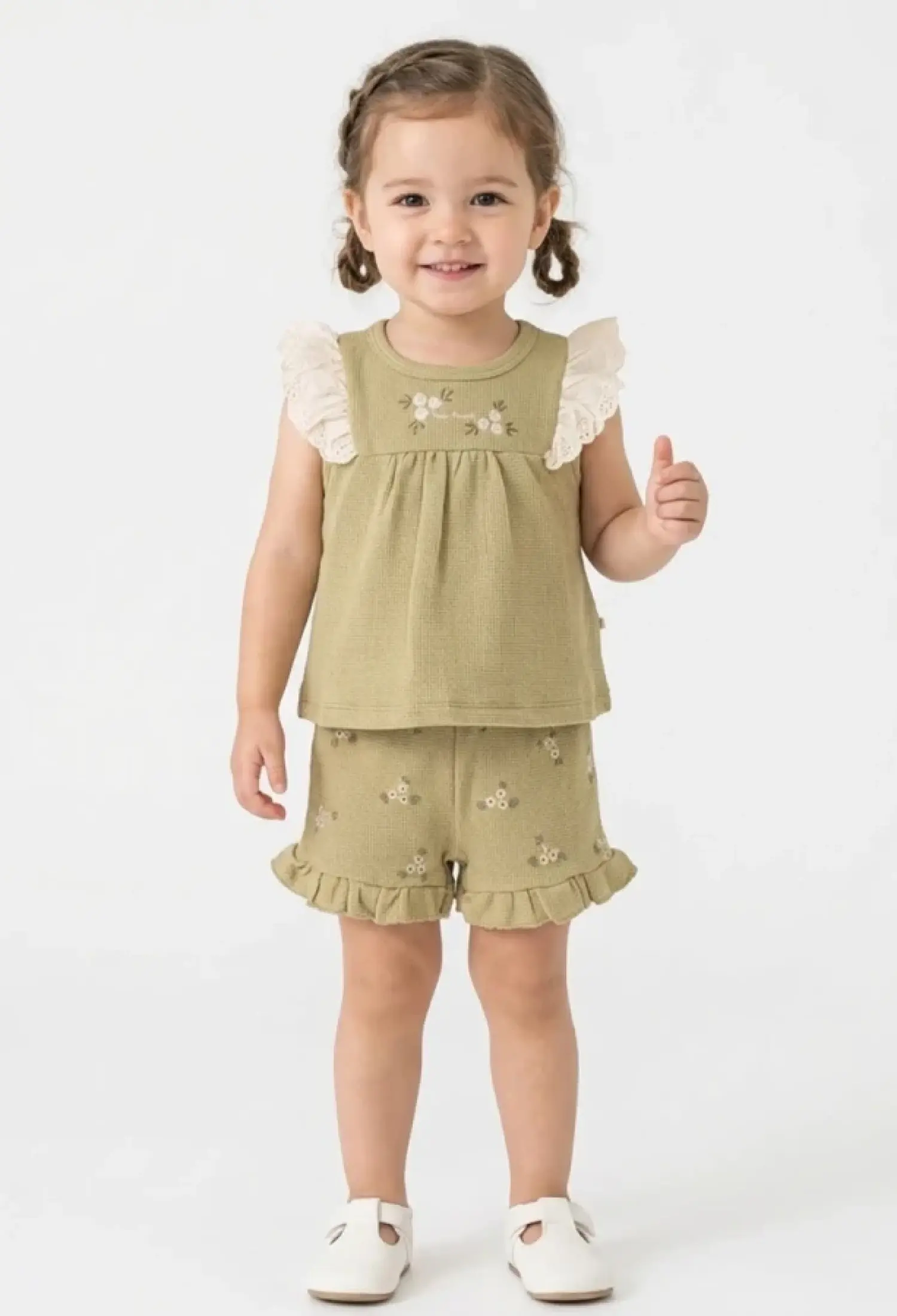 Çiçek Baskılı Kız Bebe Takım - Brand: VOVİDO - Kids & Bby Clothes From Peralane Kids Turkey