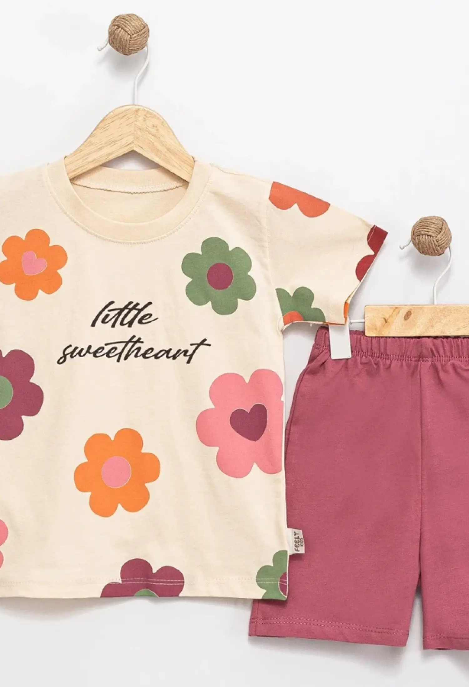 Çiçek Baskılı Kız Bebe Takım - Brand: FEELY KİDS - Kids & Bby Clothes From Peralane Kids Turkey