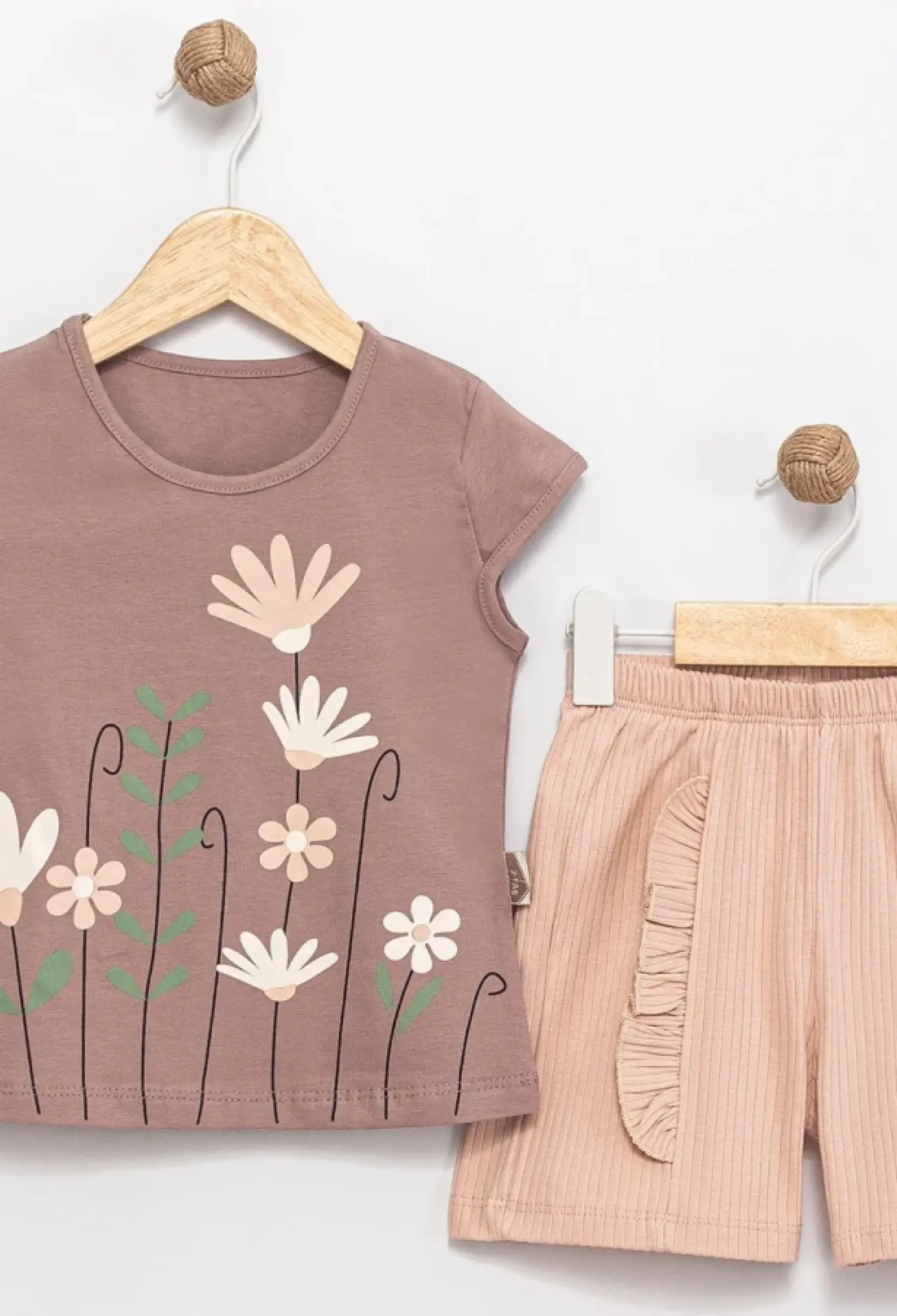 Çiçek Baskılı Kız Bebe Takım - Brand: FEELY KİDS - Kids & Bby Clothes From Peralane Kids Turkey