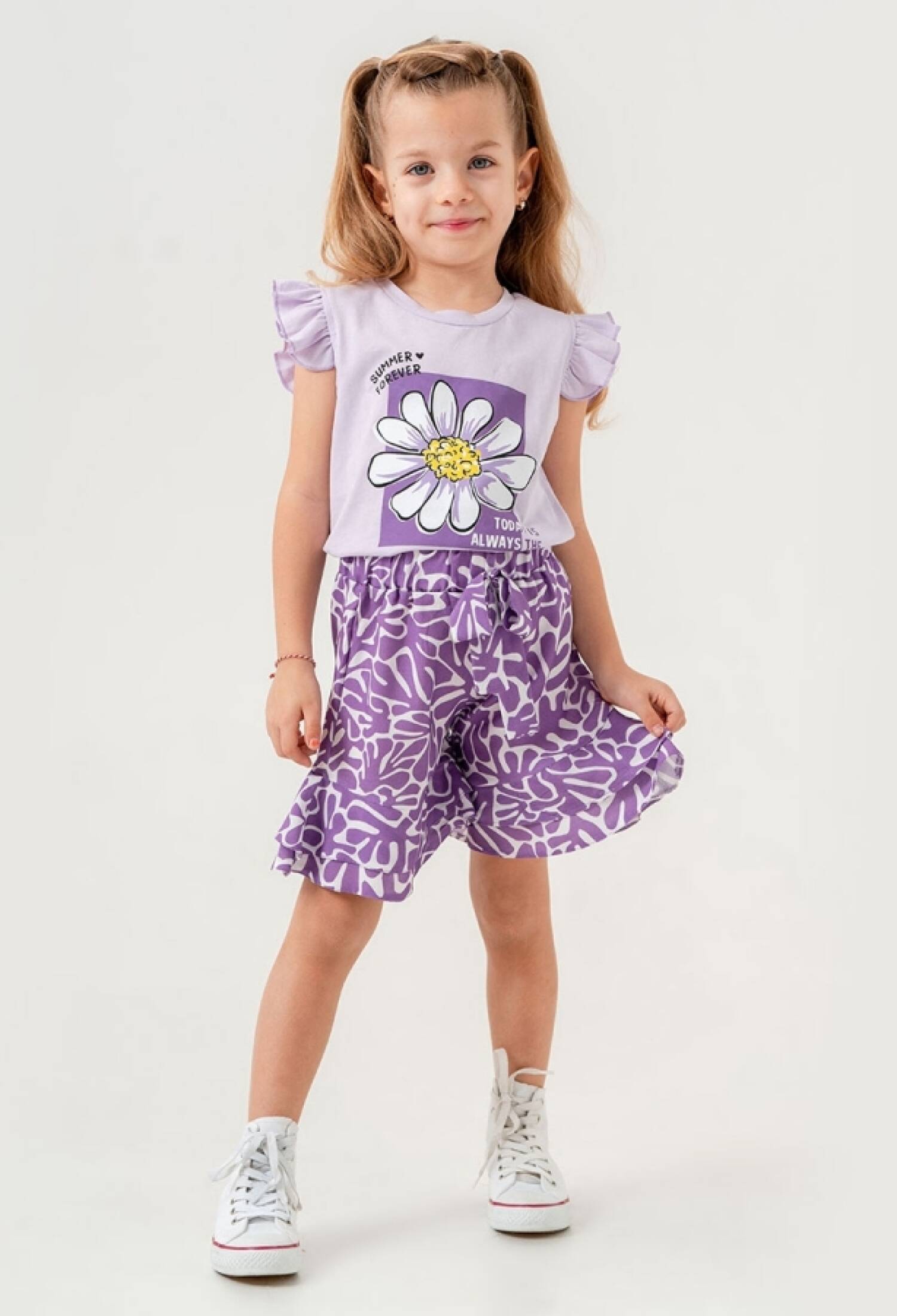 Çiçek Baskılı Kız Takım - Brand: LYRA KİDS - Kids & Bby Clothes From Peralane Kids Turkey