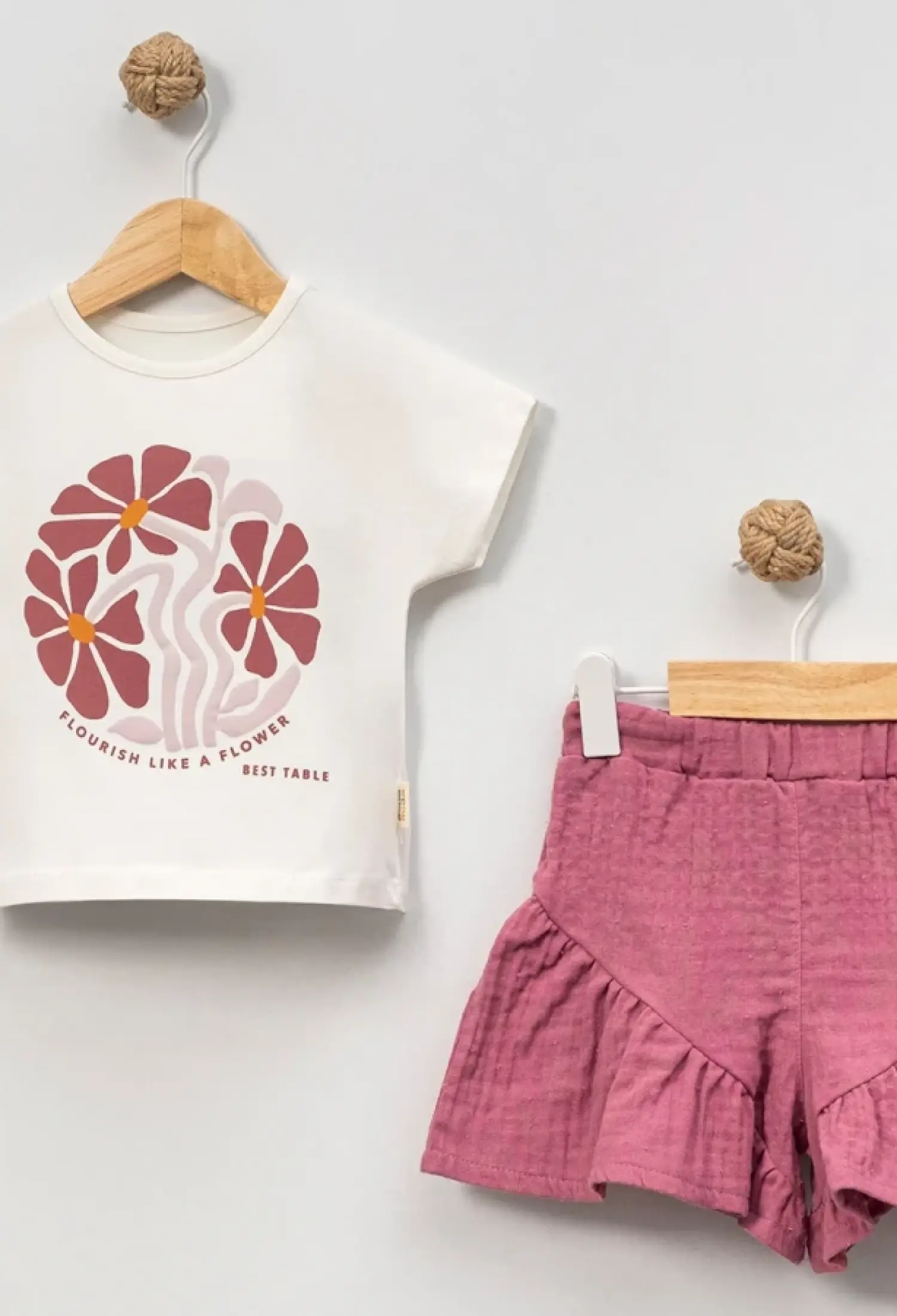 Çiçek Baskılı Kız Takım - Brand: EYMUS - Kids & Bby Clothes From Peralane Kids Turkey