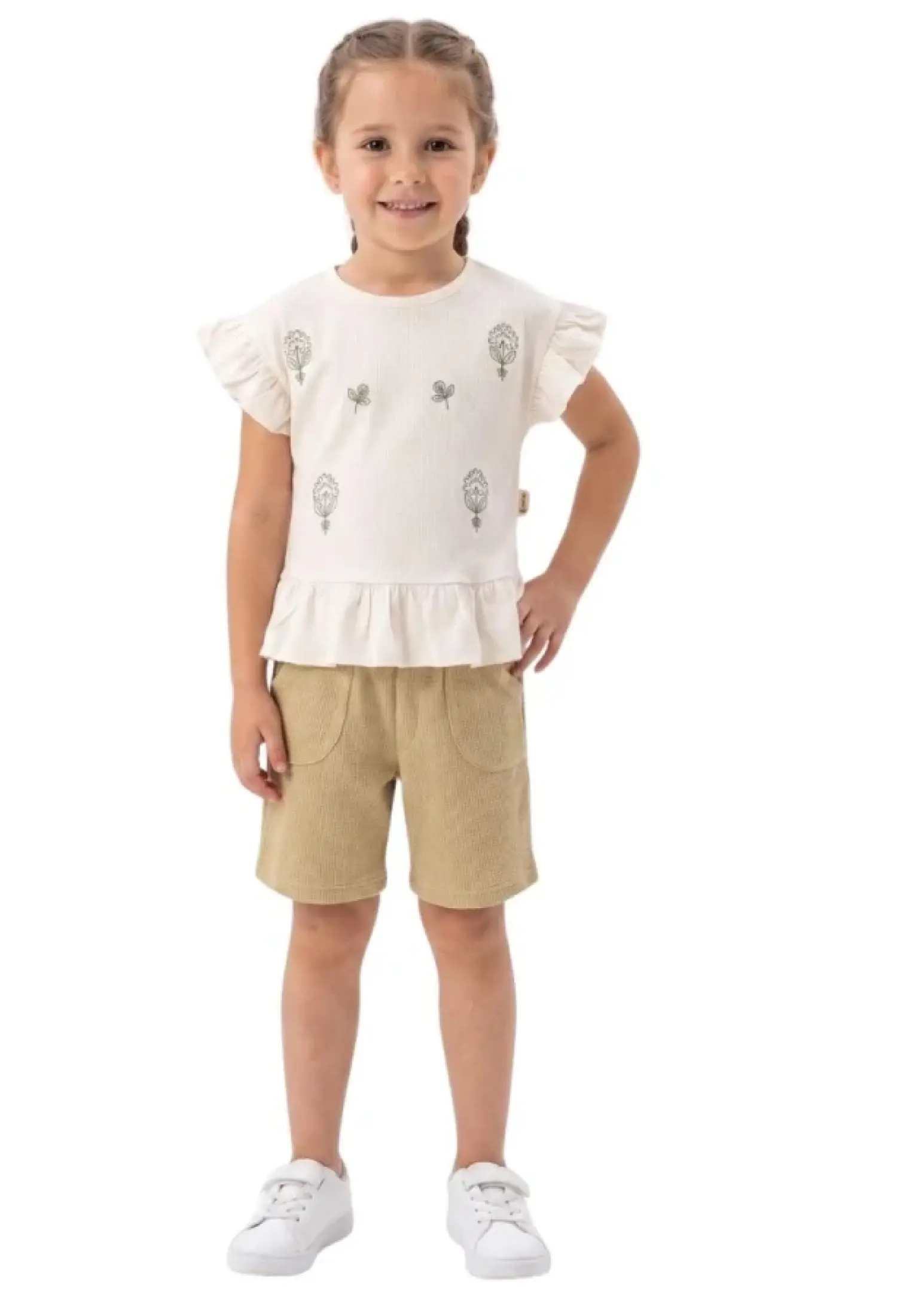 Çiçek Baskılı Kız Takım - Brand: VOVİDO - Kids & Bby Clothes From Peralane Kids Turkey