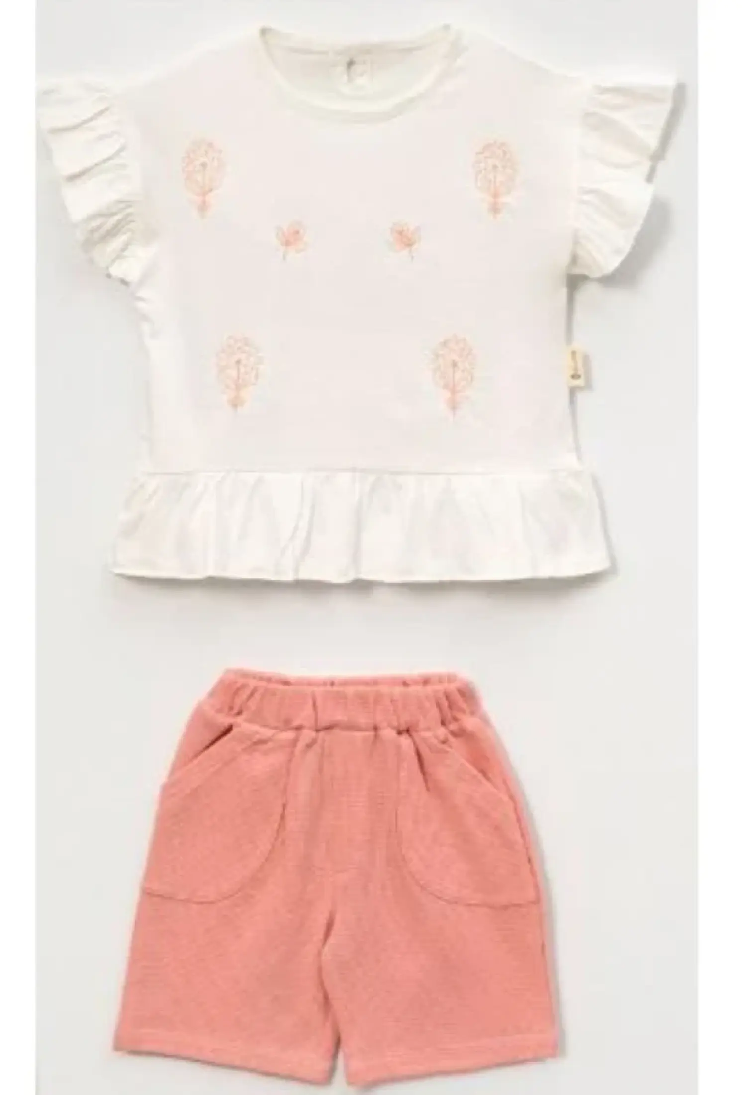 Floral Print Girls' Outfit