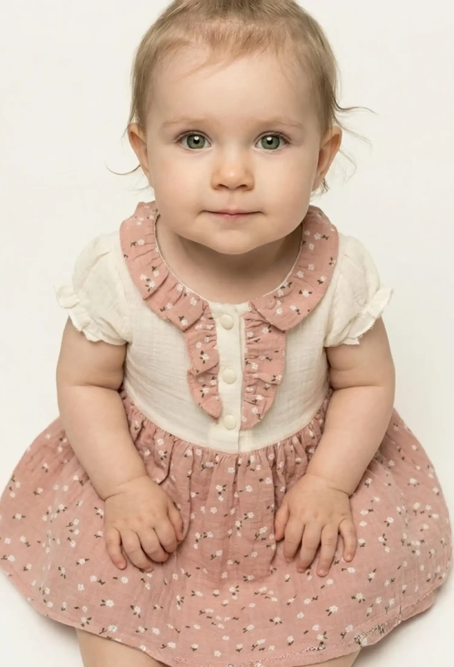 Çiçek Desenli Kız Bebe Elbise - Brand: BEBLY - Kids & Bby Clothes From Peralane Kids Turkey