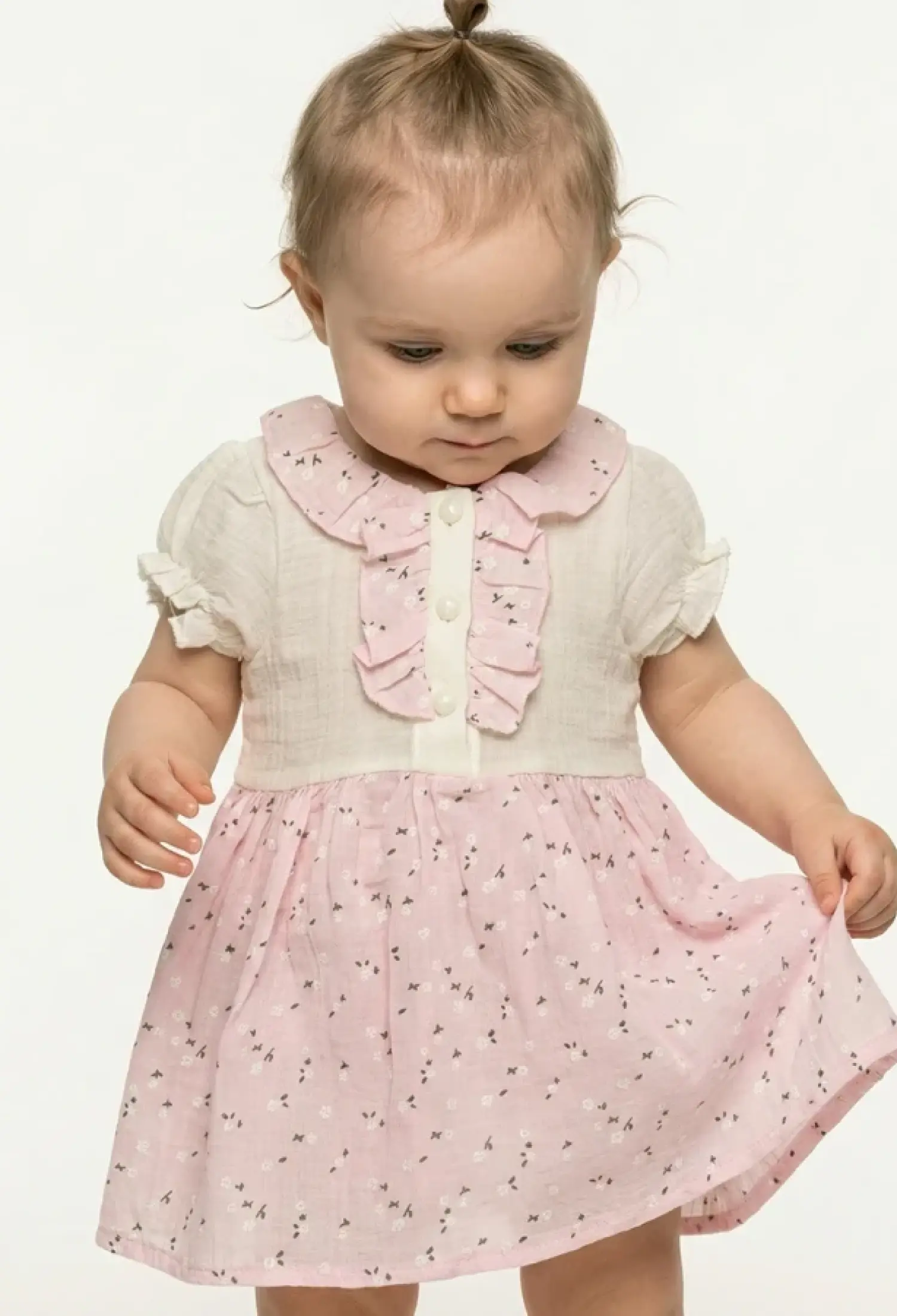 Çiçek Desenli Kız Bebe Elbise - Brand: BEBLY - Kids & Bby Clothes From Peralane Kids Turkey