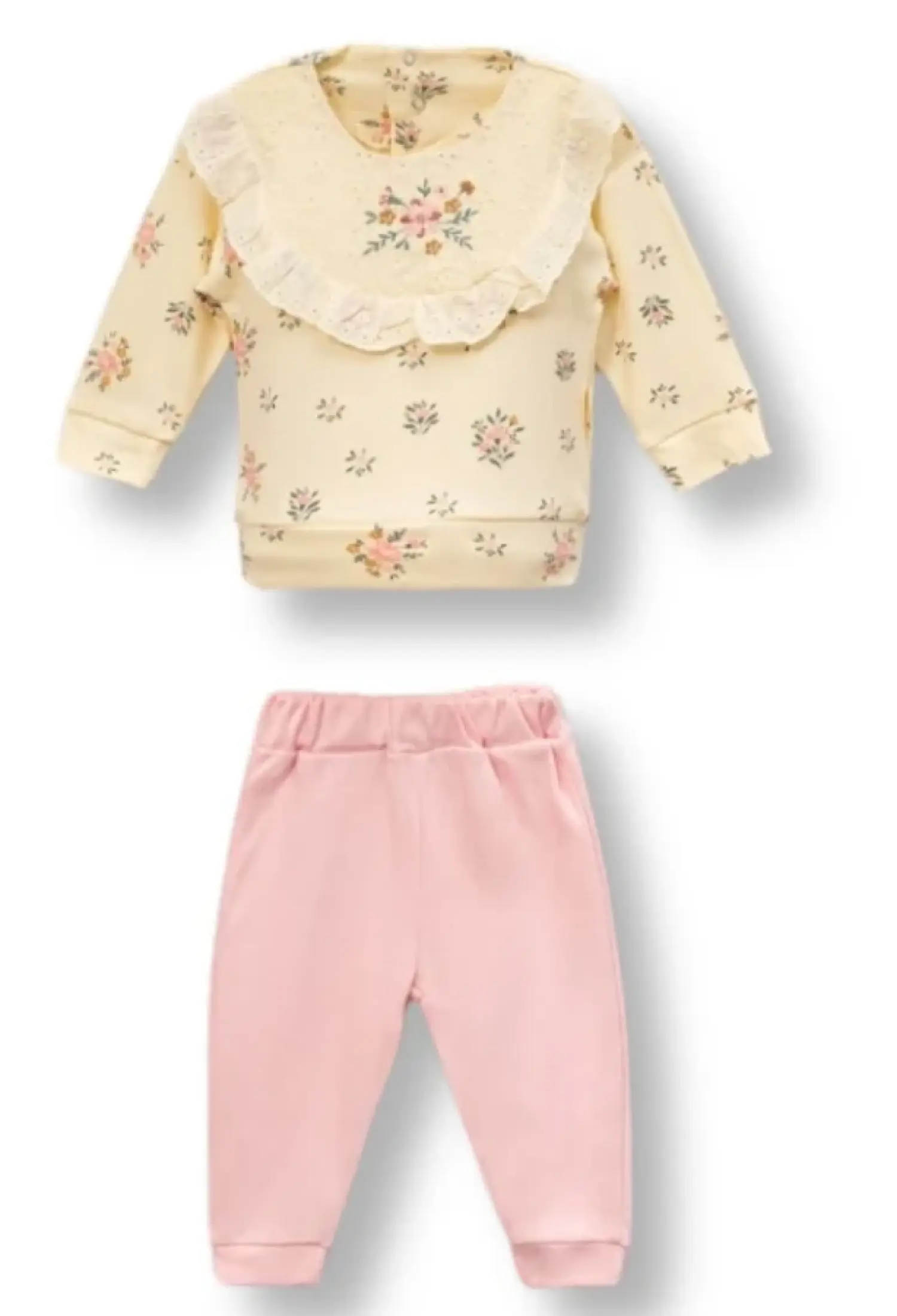 Çiçek Desenli Kız Bebe Takım - Brand: VOVİDO - Kids & Bby Clothes From Peralane Kids Turkey