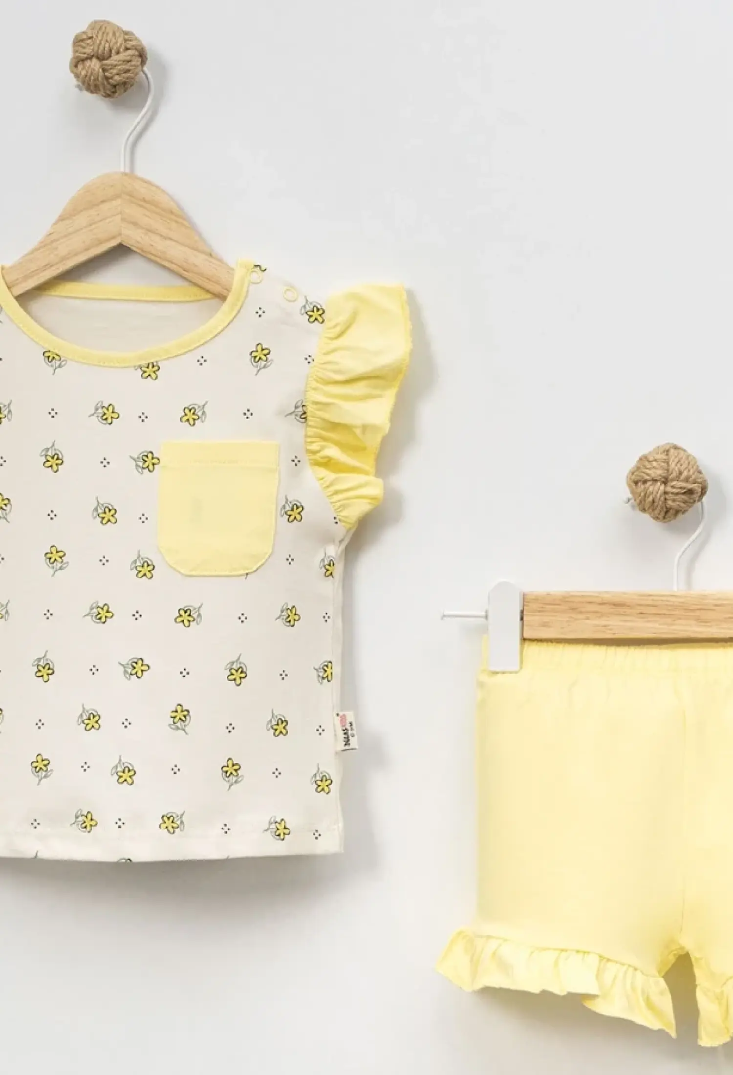 Çiçek Desenli Kız Bebe Takım - Brand: DOLAŞ - Kids & Bby Clothes From Peralane Kids Turkey