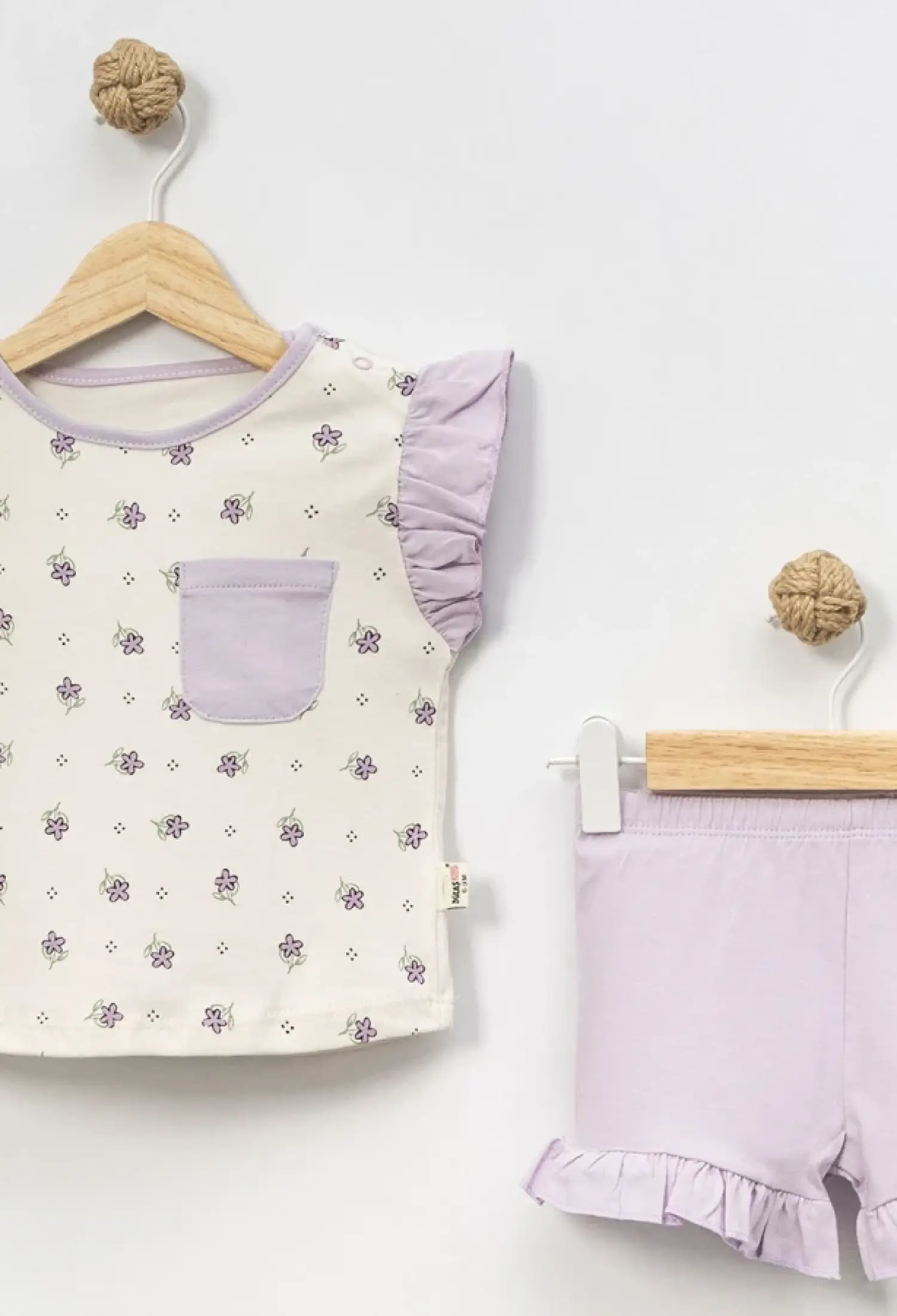 Çiçek Desenli Kız Bebe Takım - Brand: DOLAŞ - Kids & Bby Clothes From Peralane Kids Turkey